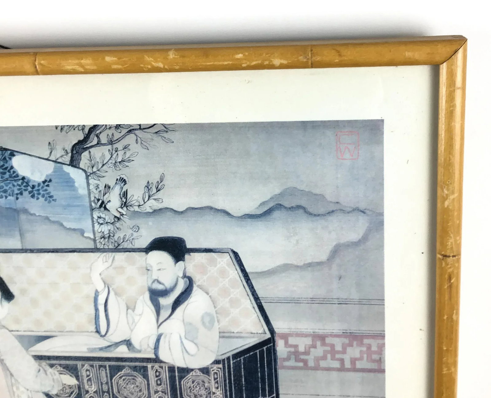 Mid Century Framed Japanese Woodblock Print - 4