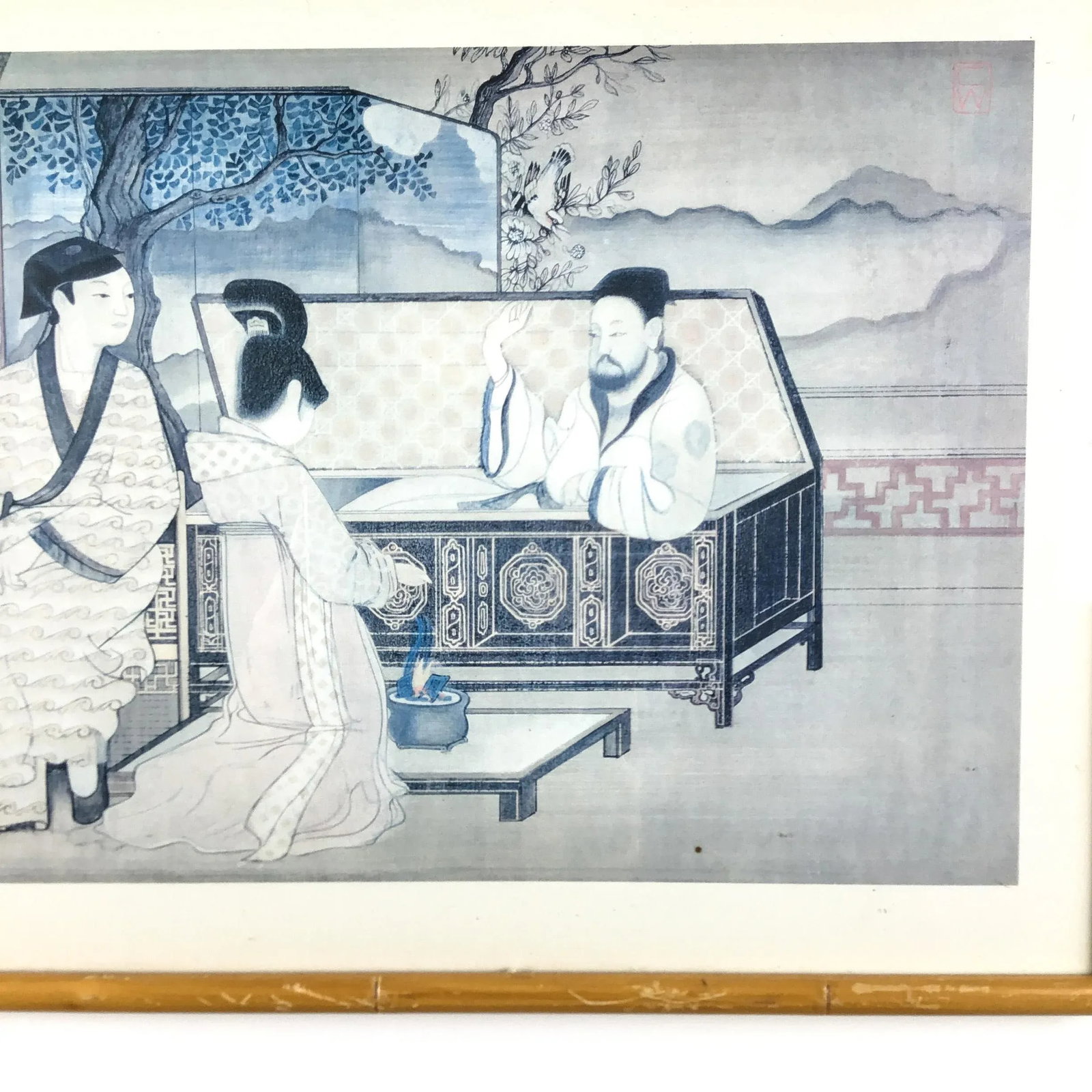 Mid Century Framed Japanese Woodblock Print - 5