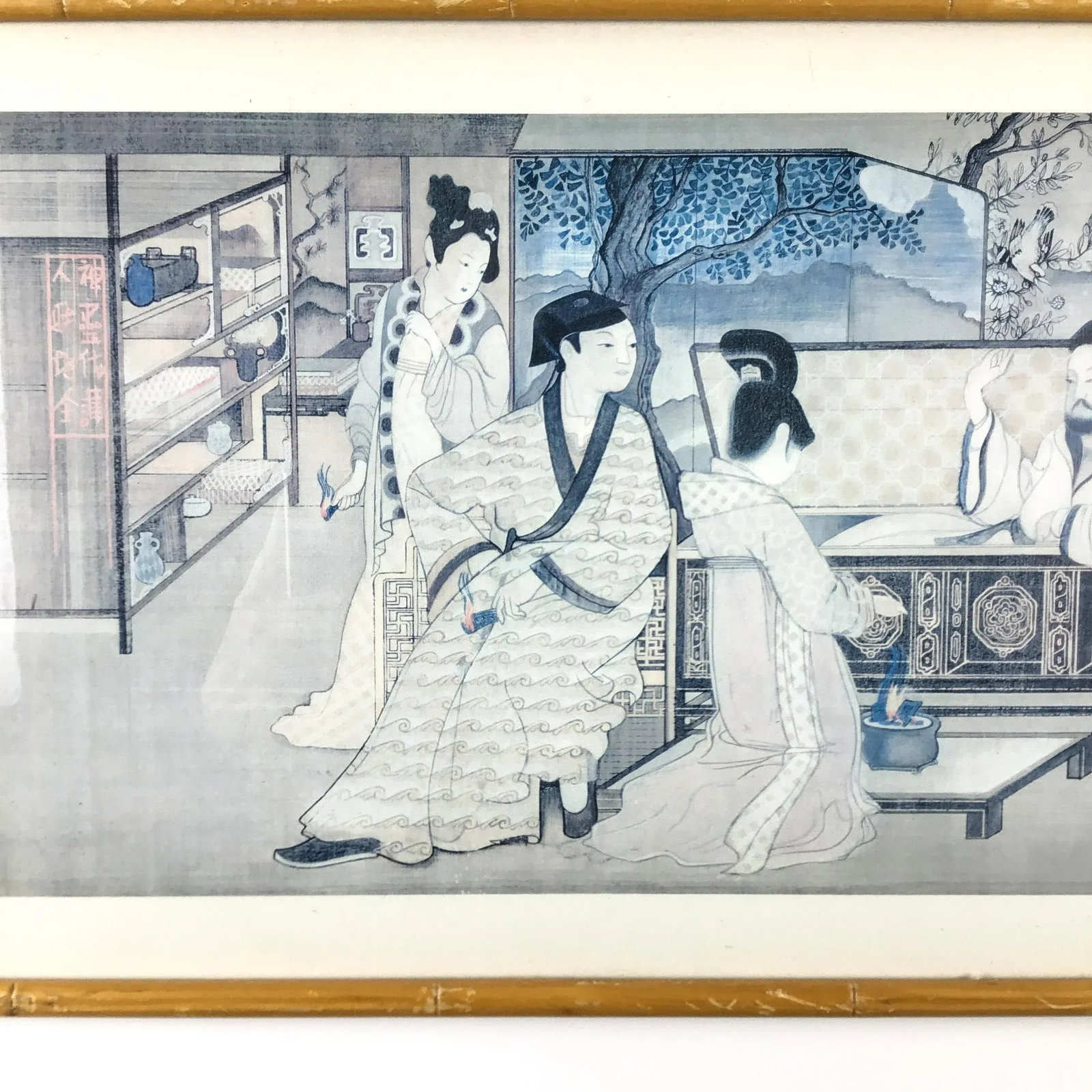 Mid Century Framed Japanese Woodblock Print - 6