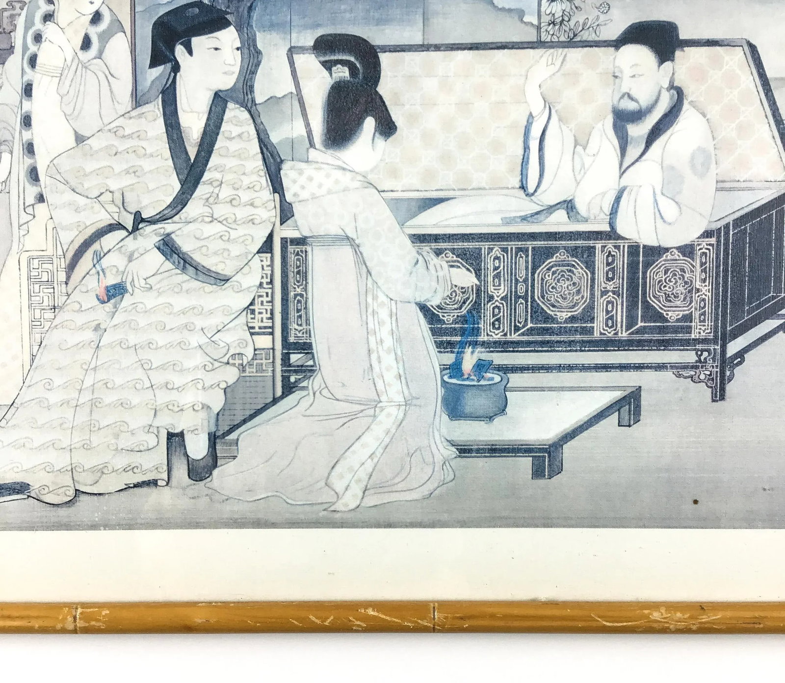 Mid Century Framed Japanese Woodblock Print - 8