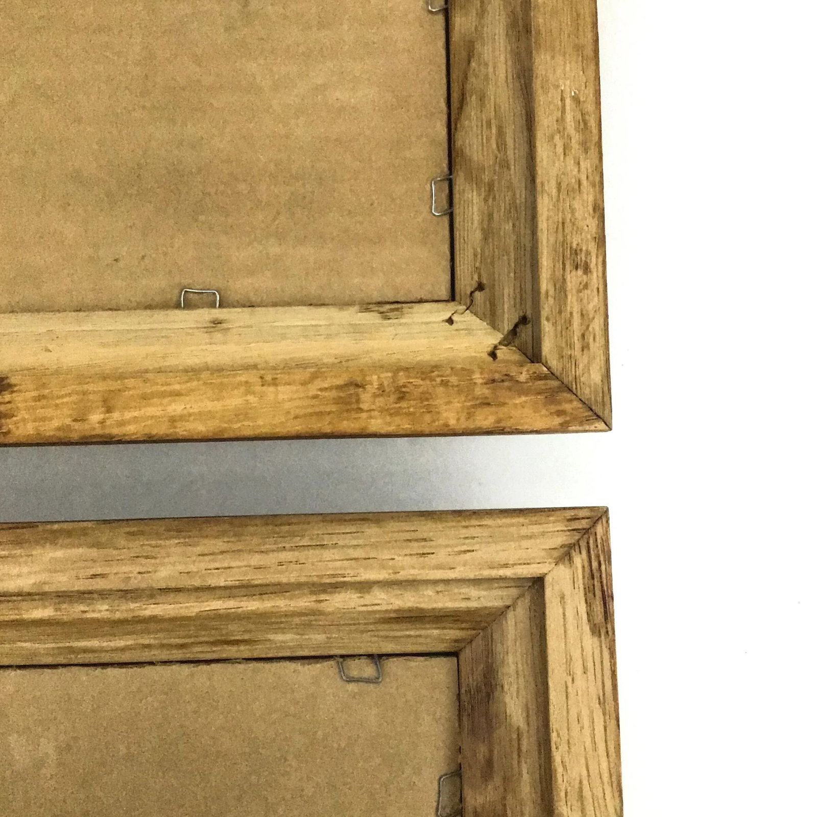Mid Century Oak Wood Framed Prints - a Pair - 10