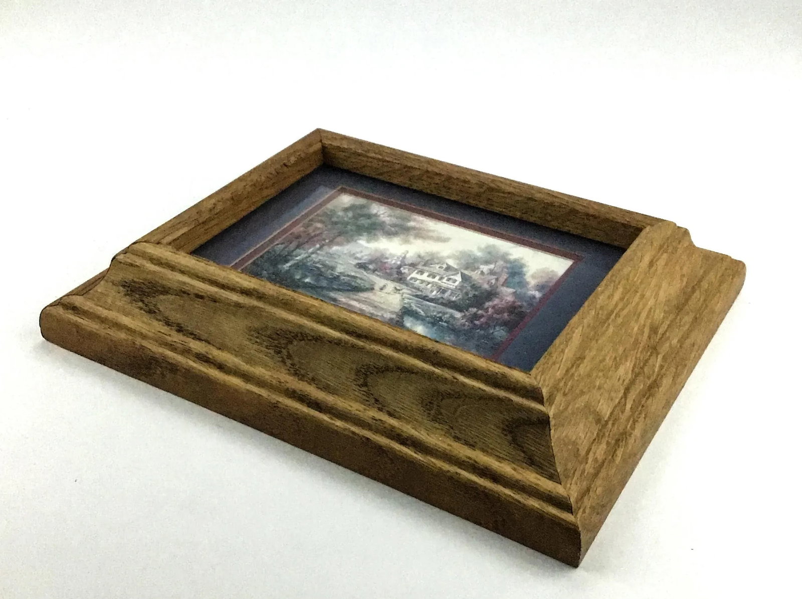 Mid Century Oak Wood Framed Prints - a Pair - 7