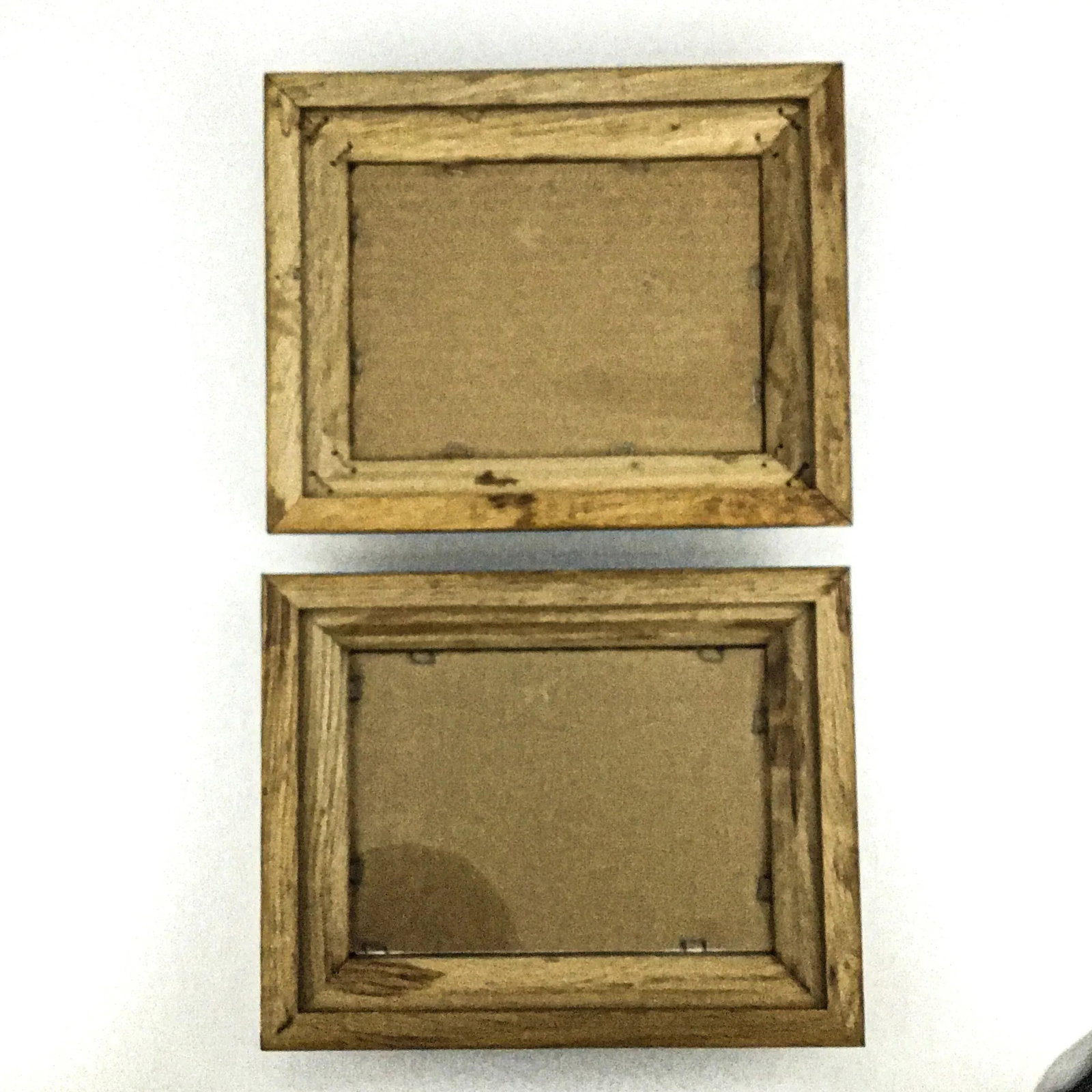 Mid Century Oak Wood Framed Prints - a Pair - 8