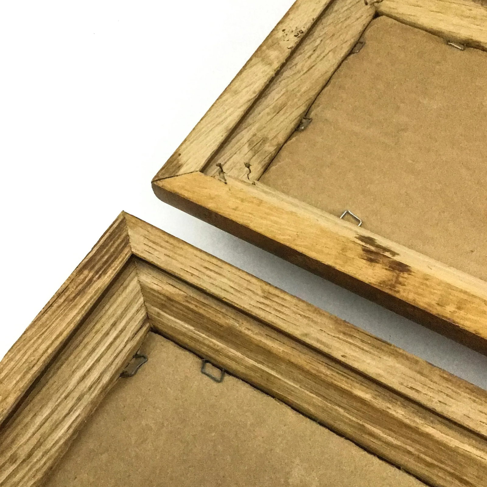 Mid Century Oak Wood Framed Prints - a Pair - 9