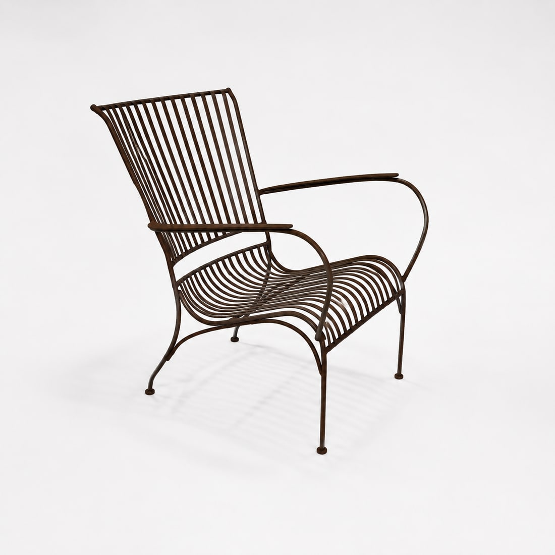 Vintage Iron Mid-Century Modern Garden Chairs - 2