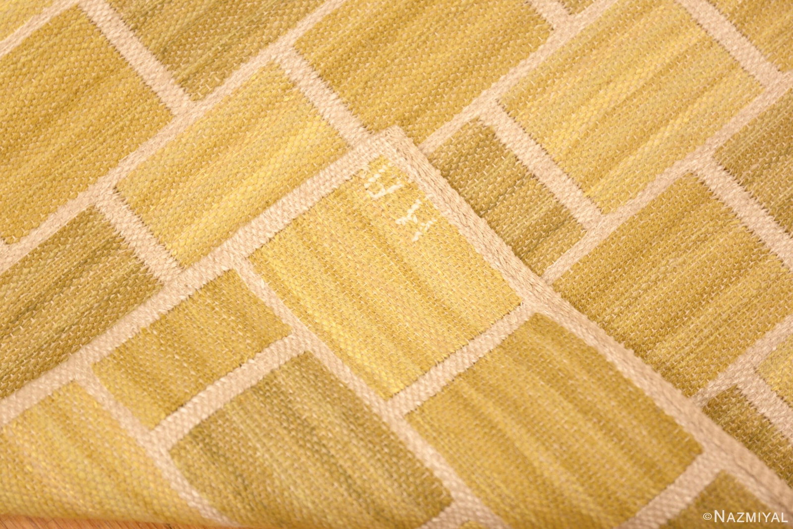 Nazmiyal Collection Vintage Swedish Barbro Nilsson Signed Kilim Rug - 6