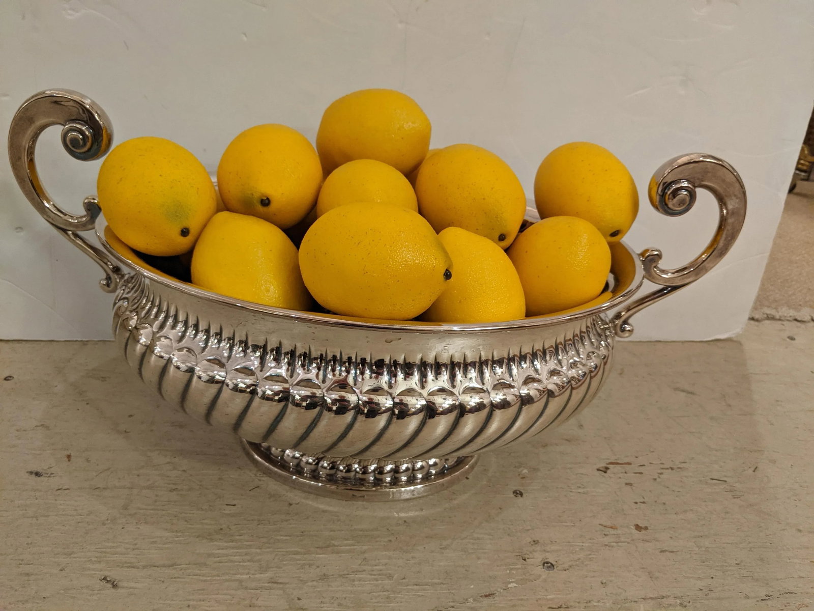 Silverplate Tureen With Lemons - 8