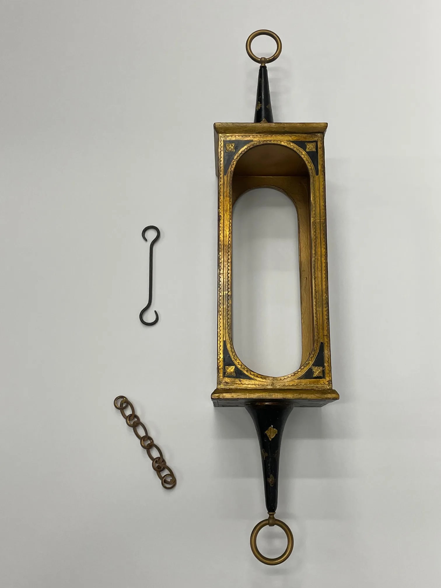 Ebonized & Gilt Venetian Hanging Lanterns -A Pair - 12