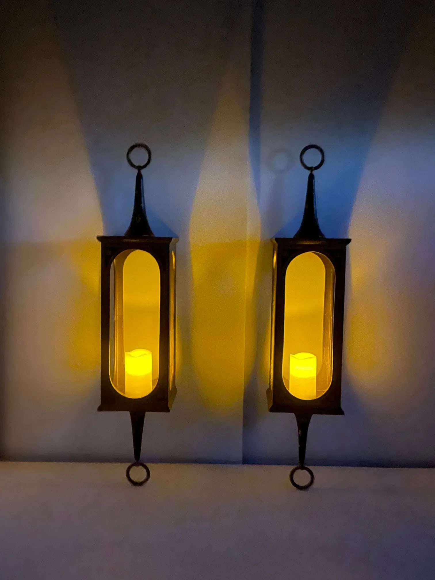 Ebonized & Gilt Venetian Hanging Lanterns -A Pair - 4