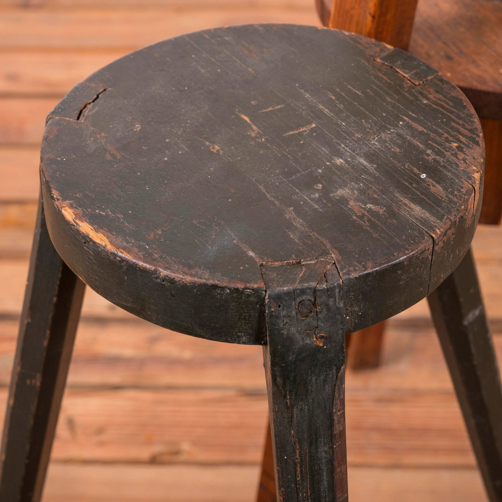 American Primitive Pine Easel & Stand, 19th Century - 5