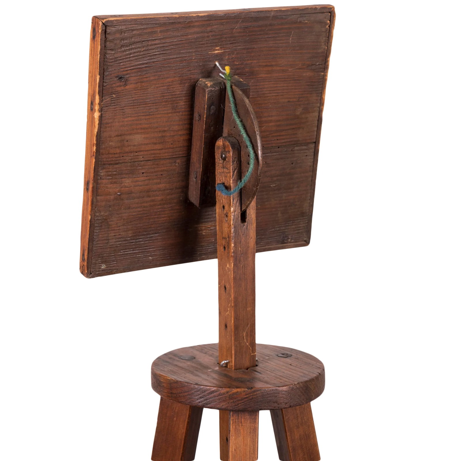 American Primitive Pine Easel & Stand, 19th Century - 7