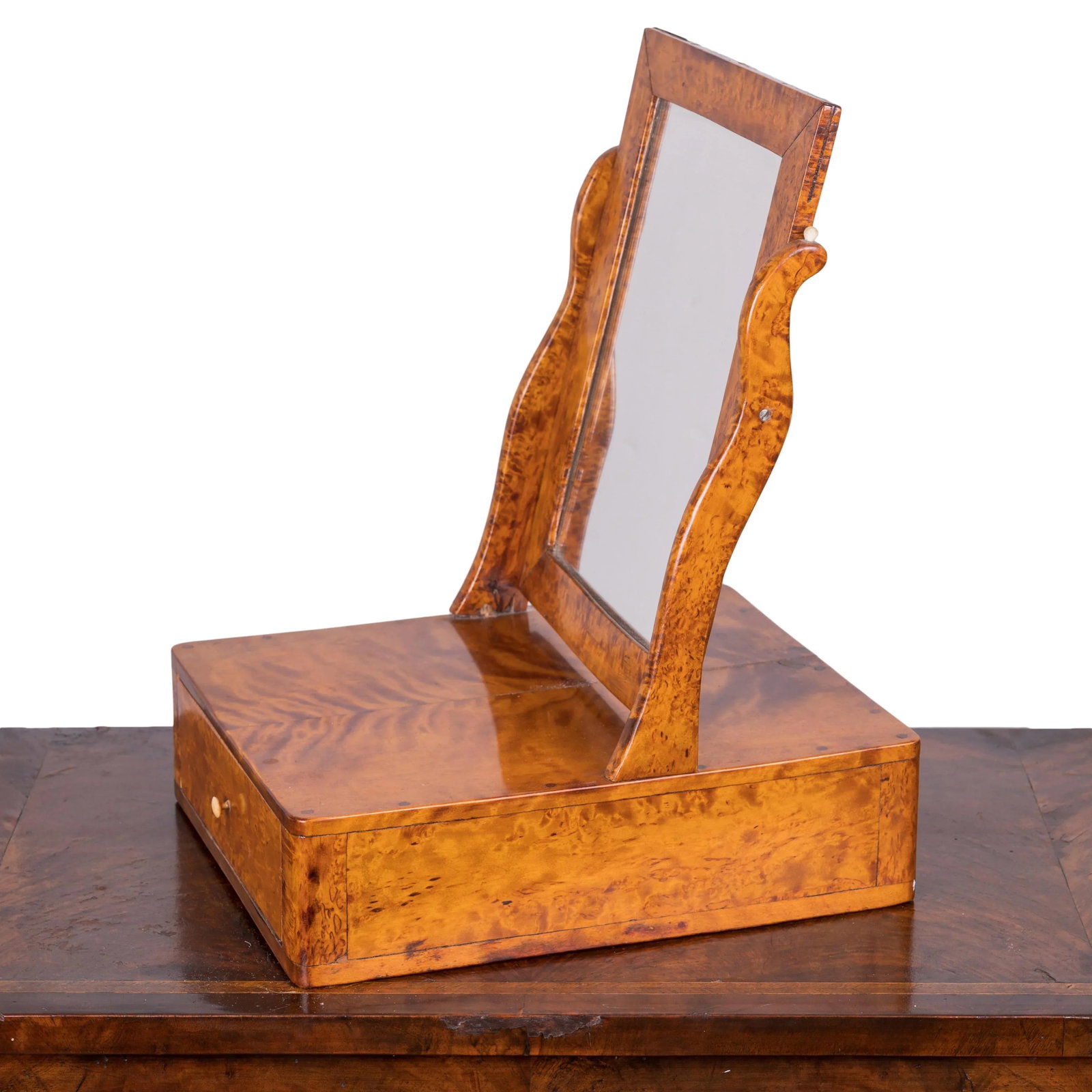 Swedish Karelian Burl Dressing Mirror, 19th Century - 2