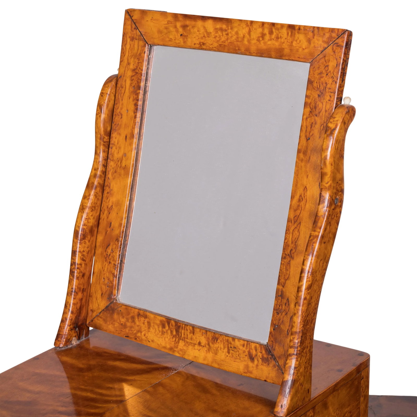 Swedish Karelian Burl Dressing Mirror, 19th Century - 3