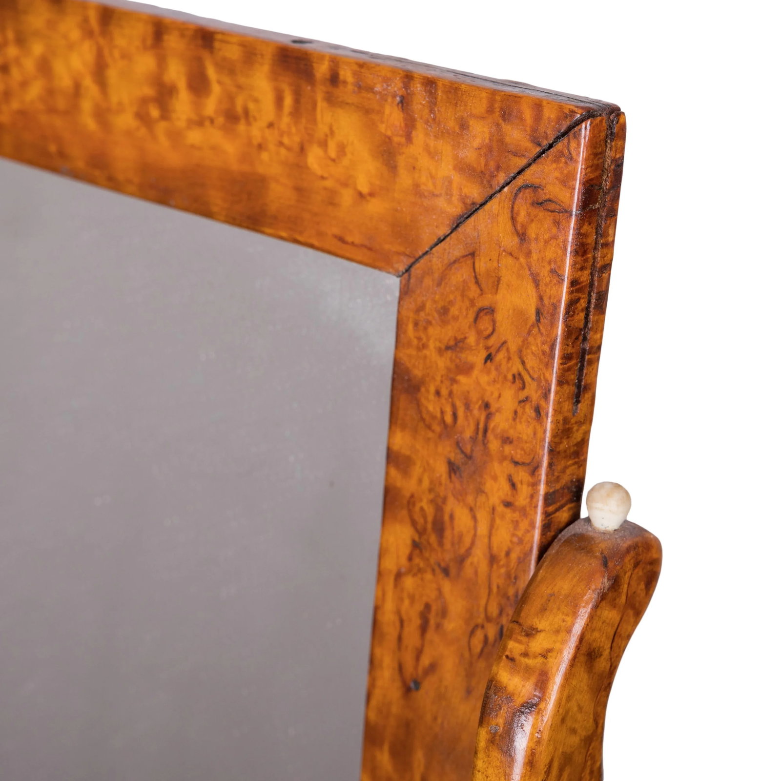 Swedish Karelian Burl Dressing Mirror, 19th Century - 4