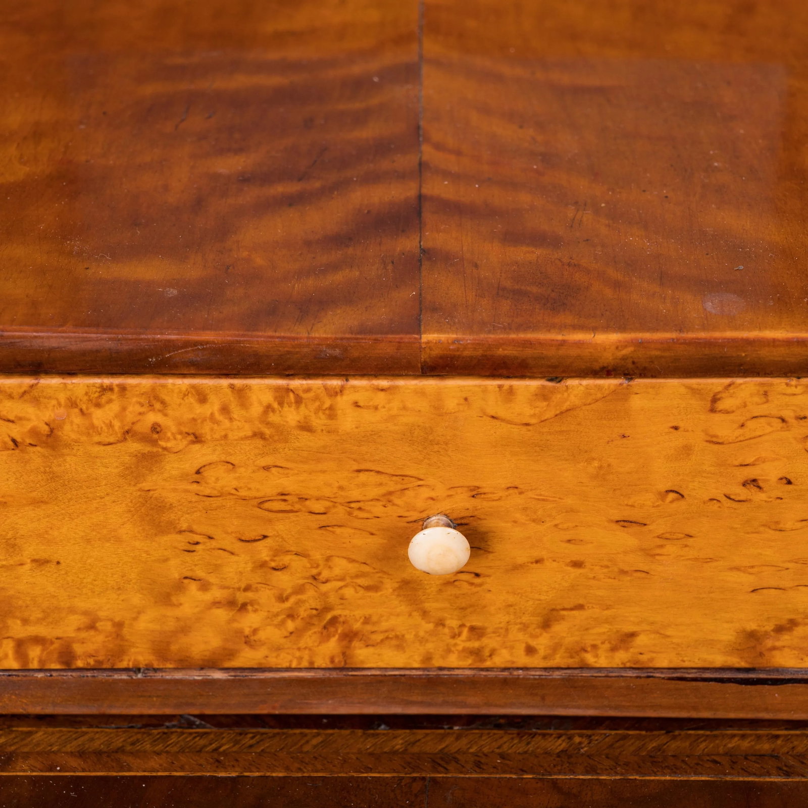 Swedish Karelian Burl Dressing Mirror, 19th Century - 7