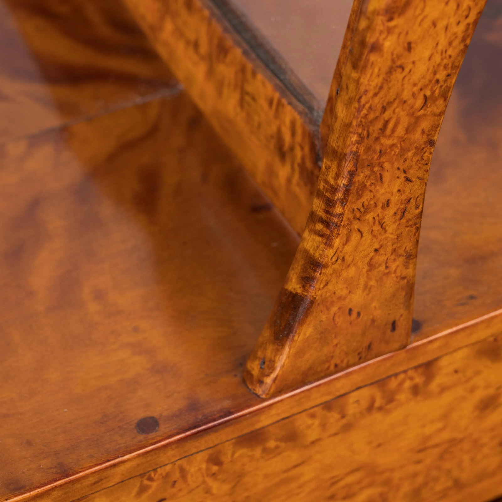 Swedish Karelian Burl Dressing Mirror, 19th Century - 8