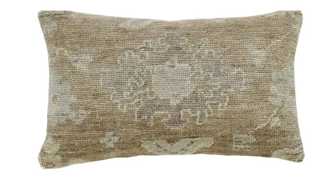 Modern Decorative Golden/Coffee Throw Pillow - 3