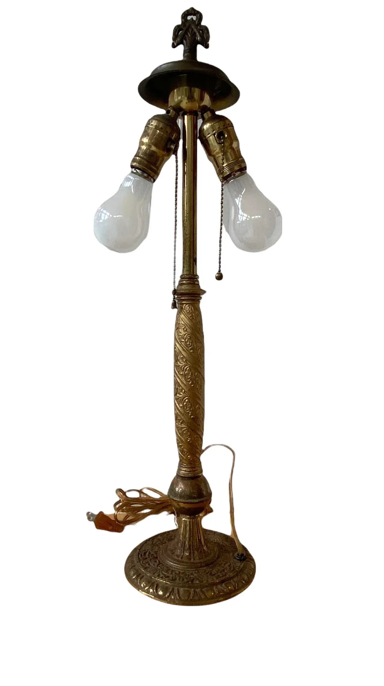1920's L. D. Bloch Brass and Bronze Plated Table Lamp - 2