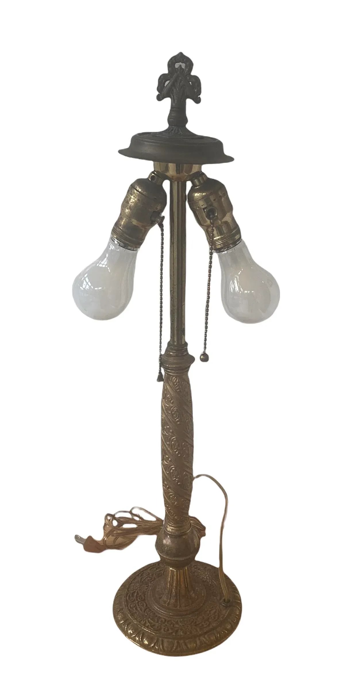 1920's L. D. Bloch Brass and Bronze Plated Table Lamp - 3