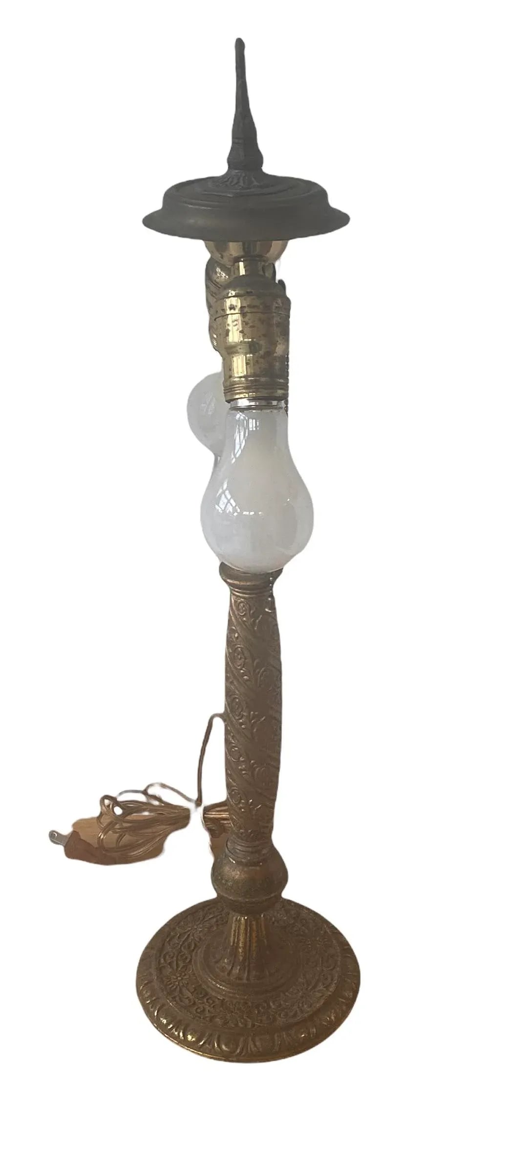 1920's L. D. Bloch Brass and Bronze Plated Table Lamp - 5