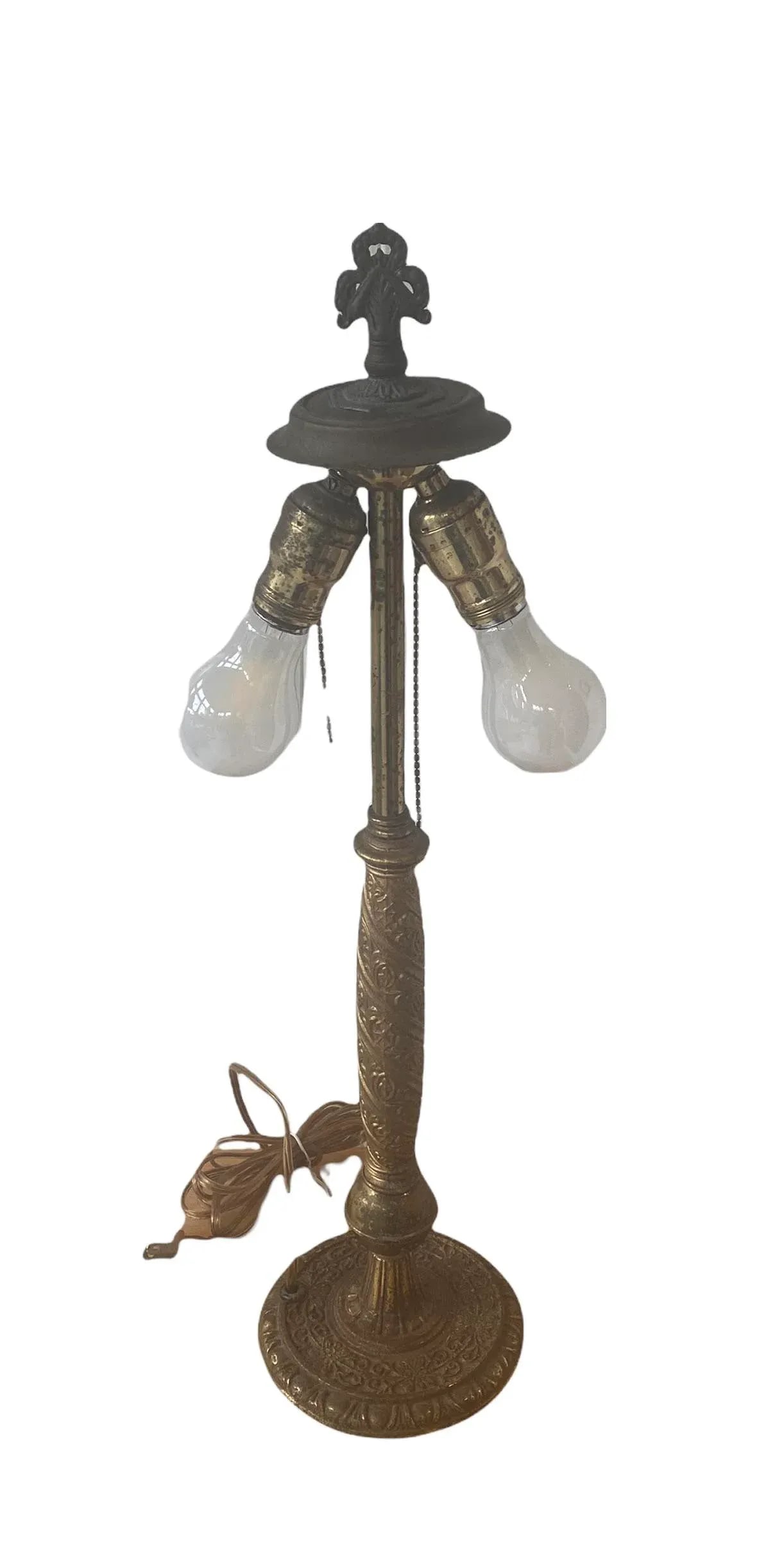 1920's L. D. Bloch Brass and Bronze Plated Table Lamp - 6