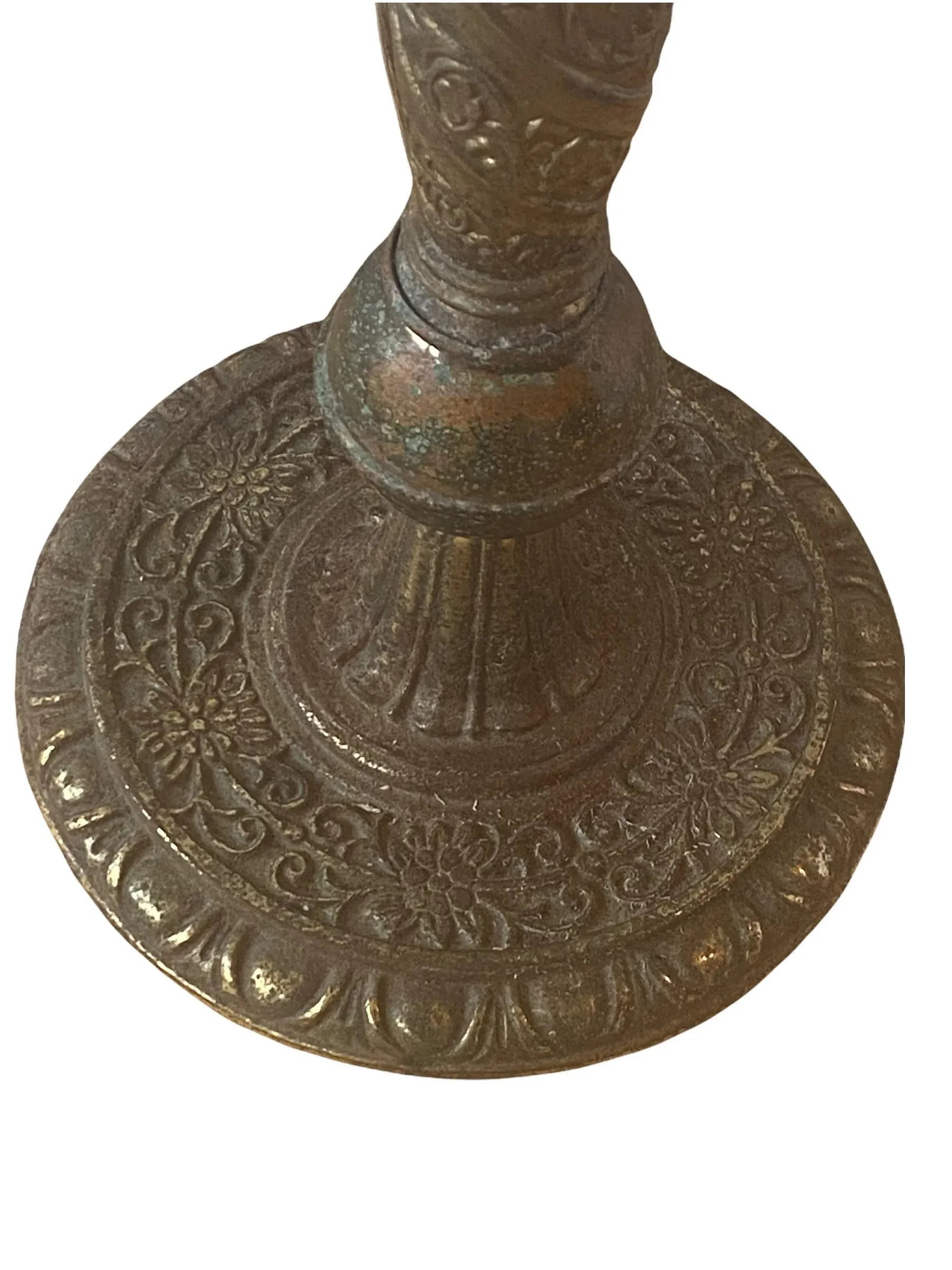 1920's L. D. Bloch Brass and Bronze Plated Table Lamp - 8