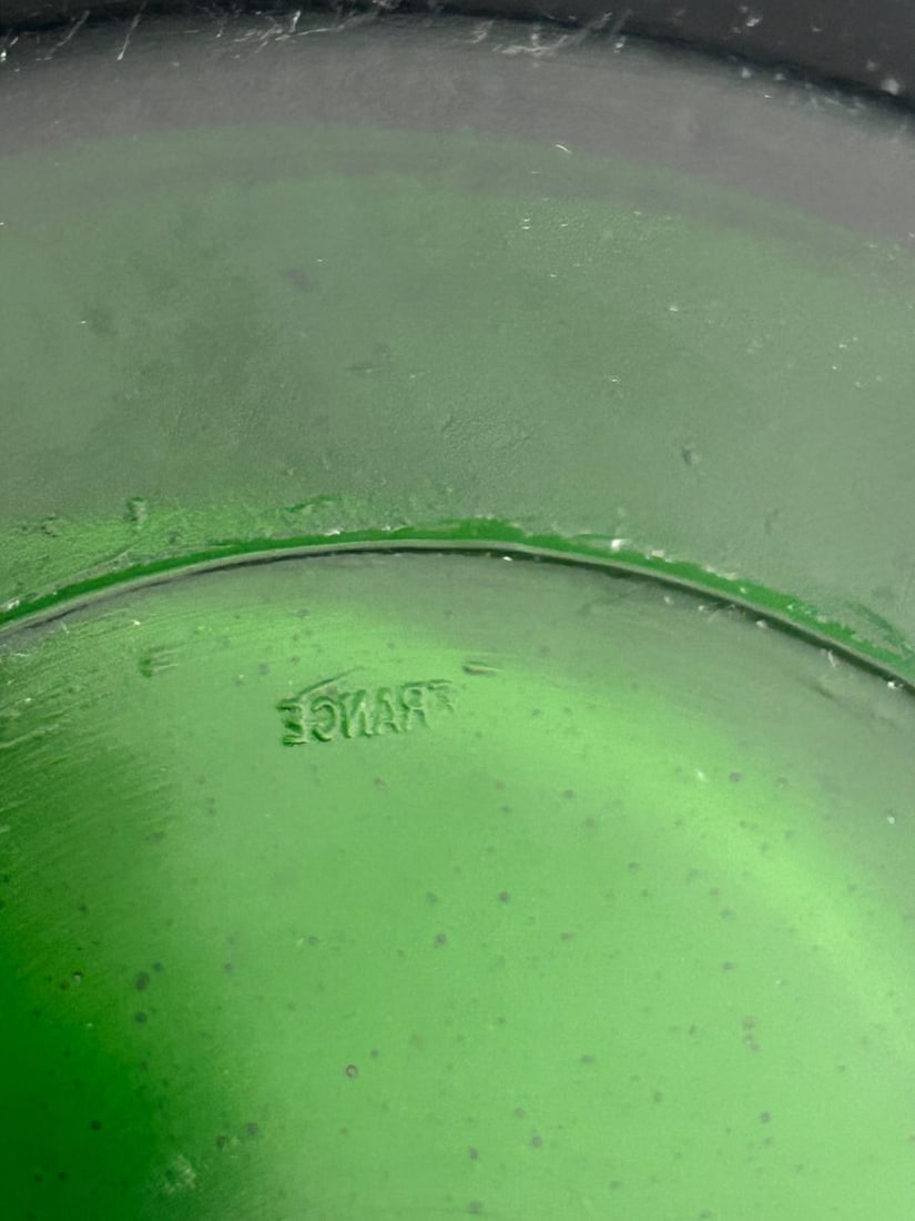 Vintage French Perrier-Jouet Style Green Glass Anemone Champagne Bucket - 10