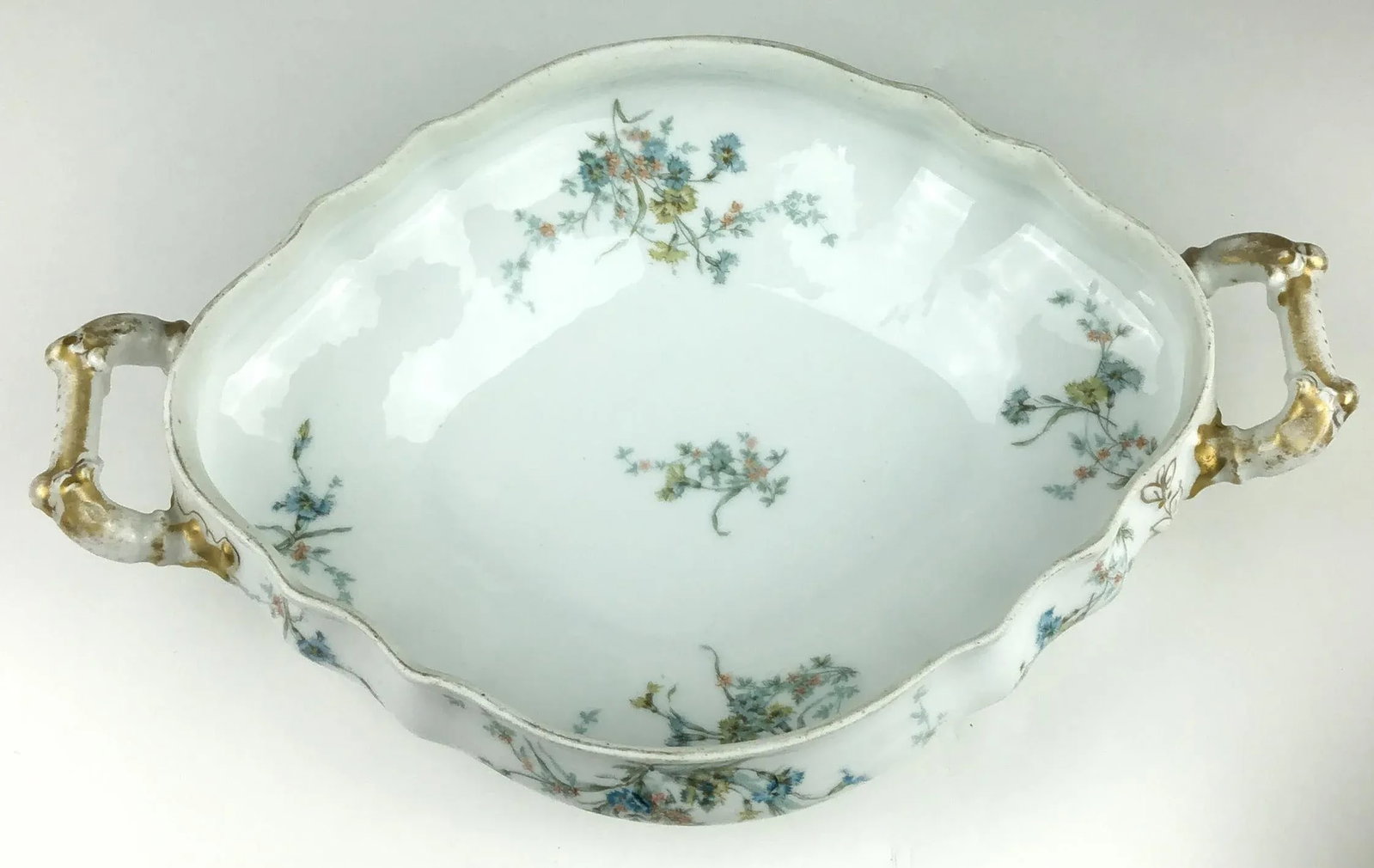 Vintage Porcelain Covered Casserole Serving Dish Theo Haviland Limoges France - 7