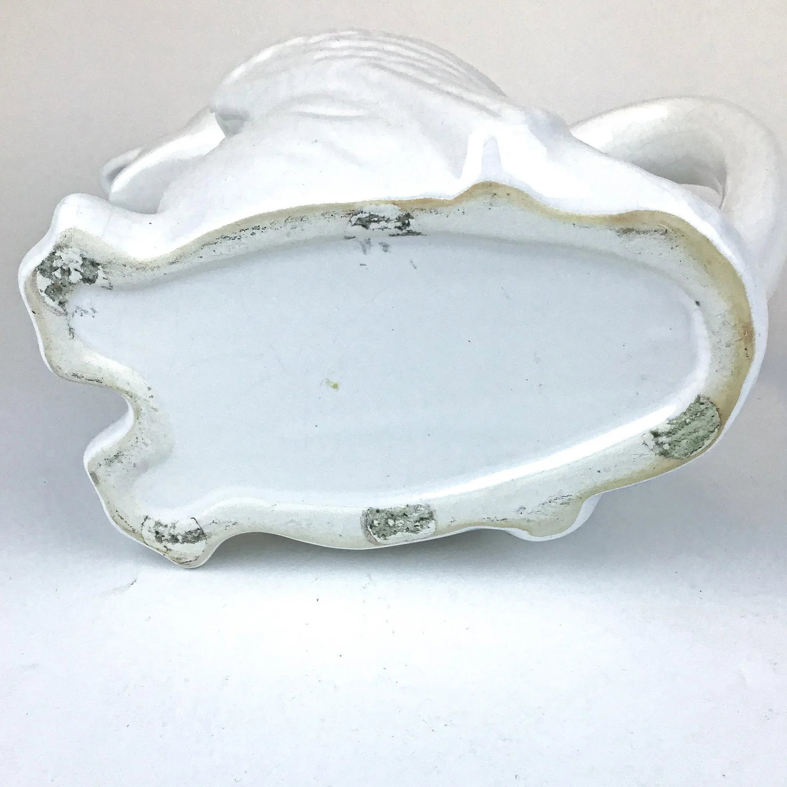 White Vintage Ceramic Porcelain Duck Pitcher - 12