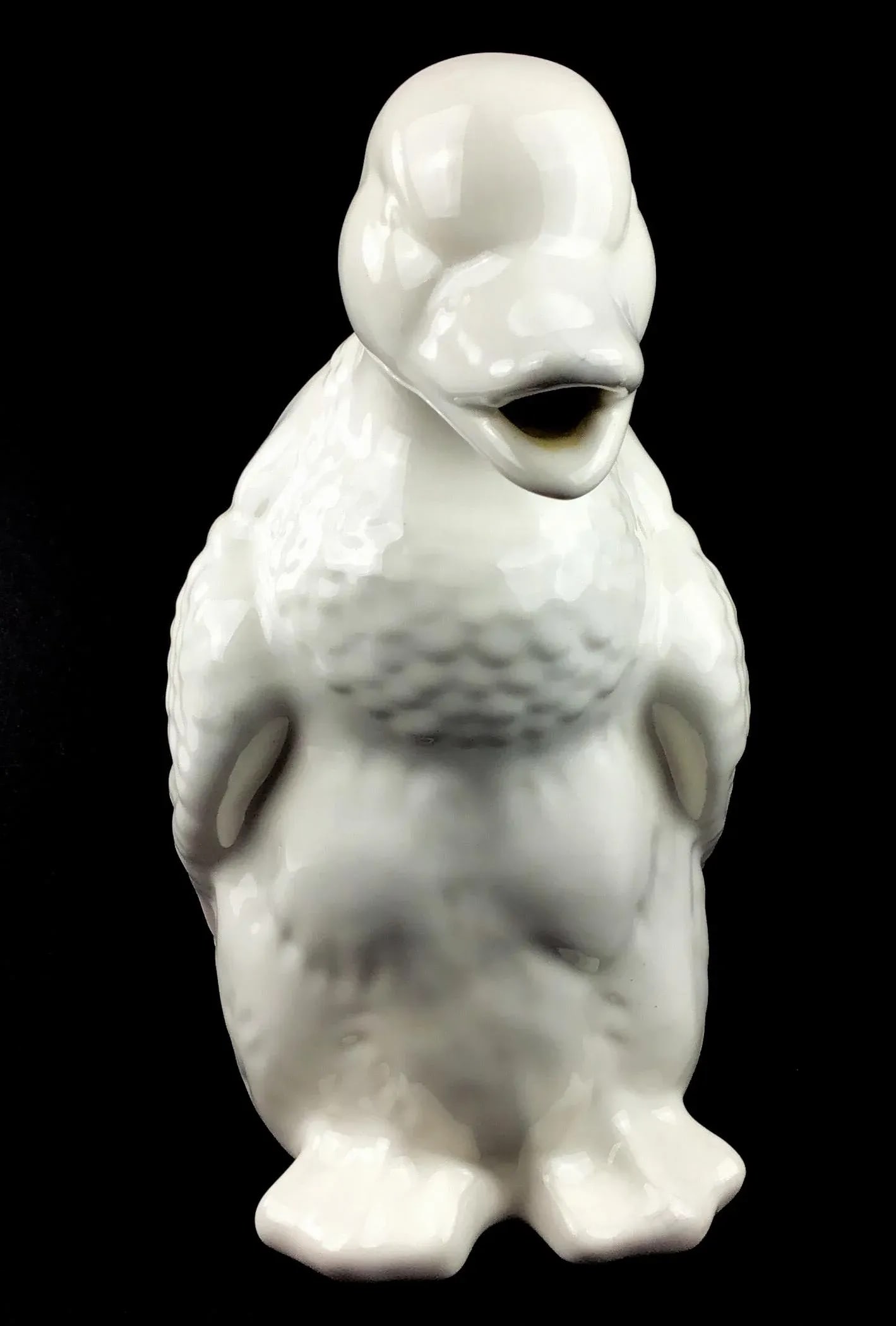 White Vintage Ceramic Porcelain Duck Pitcher - 7