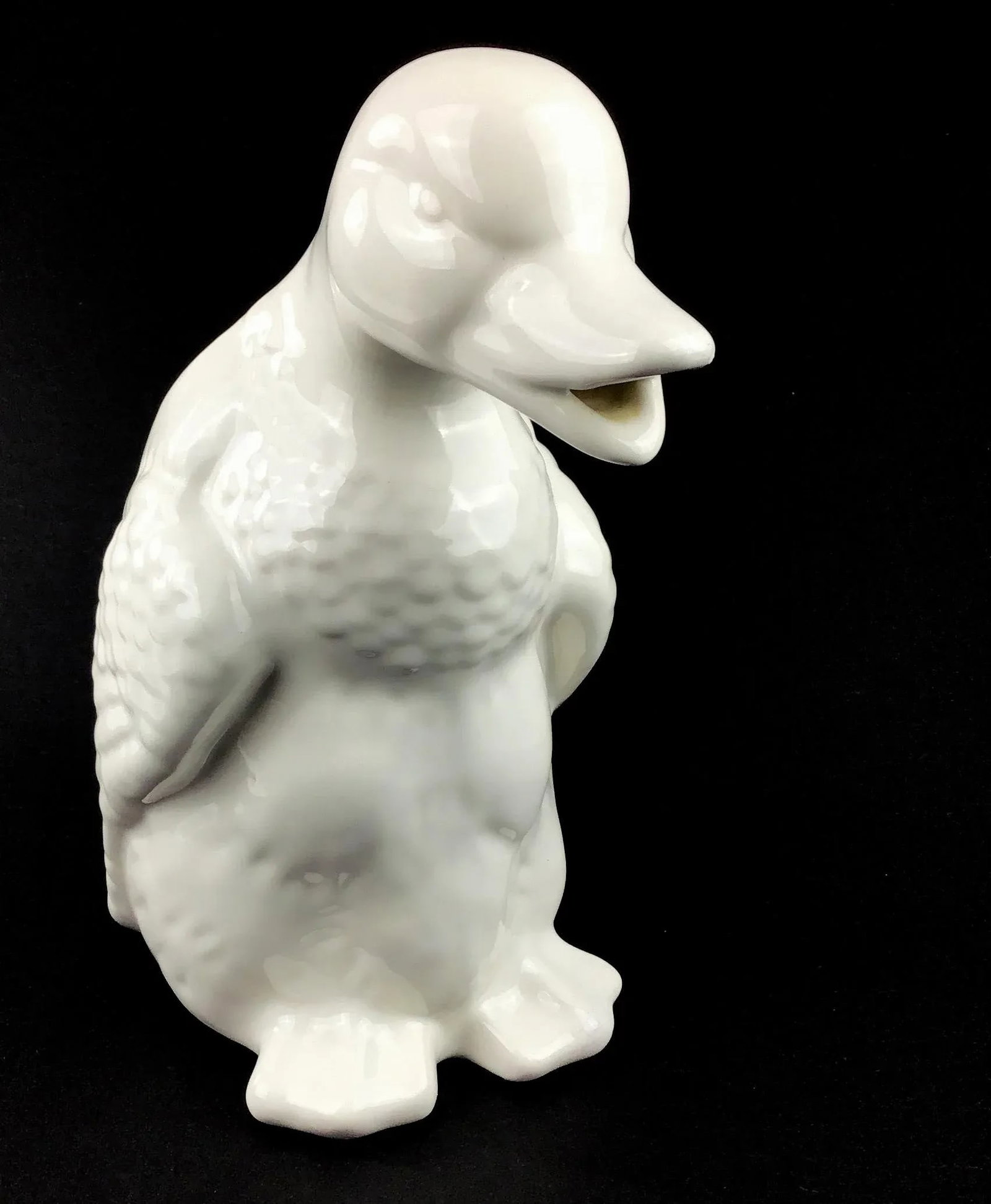 White Vintage Ceramic Porcelain Duck Pitcher - 8