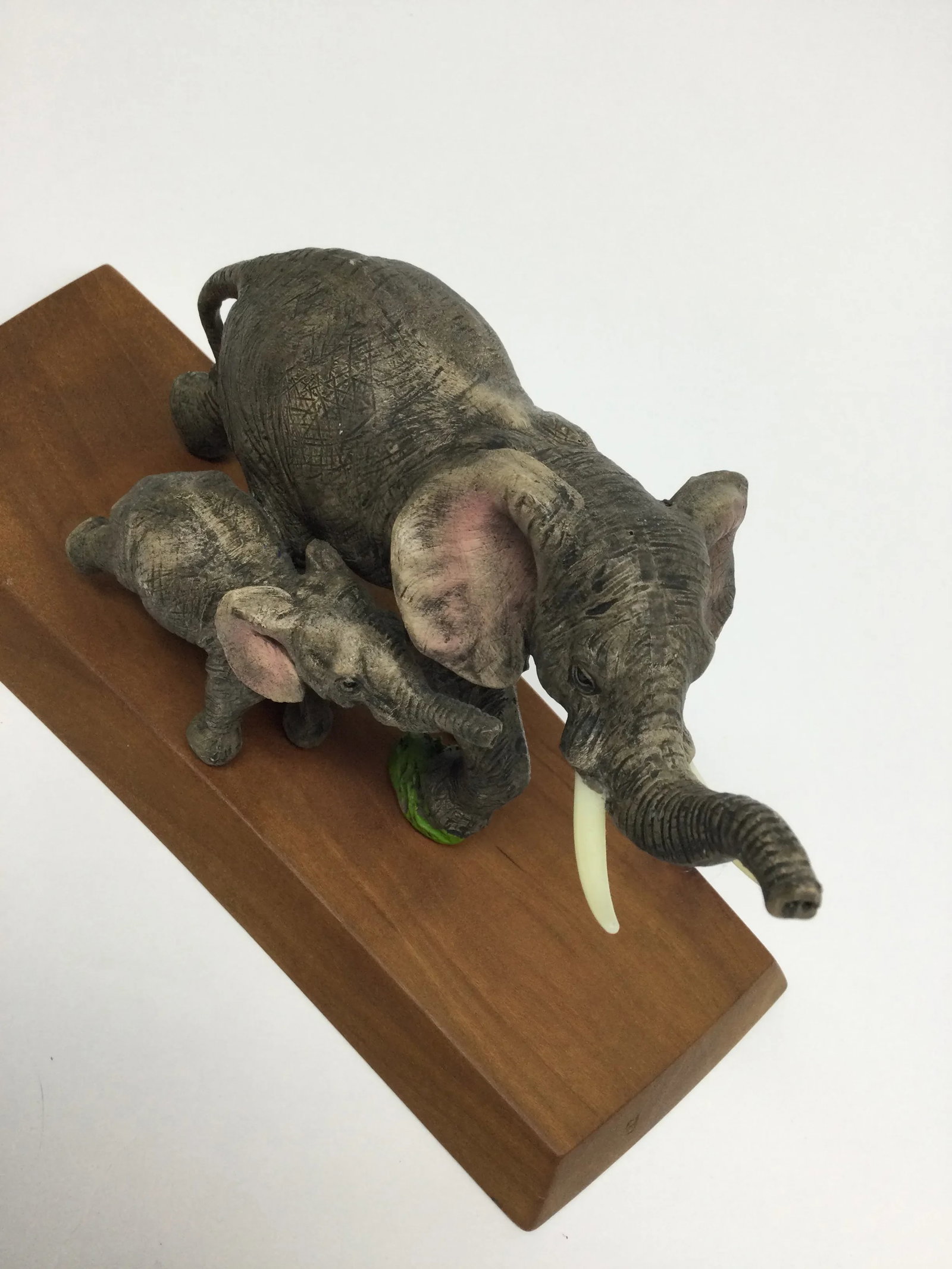 Vintage 1990's Maitland Smith High Quality Resin Elephant Sculpture - 11