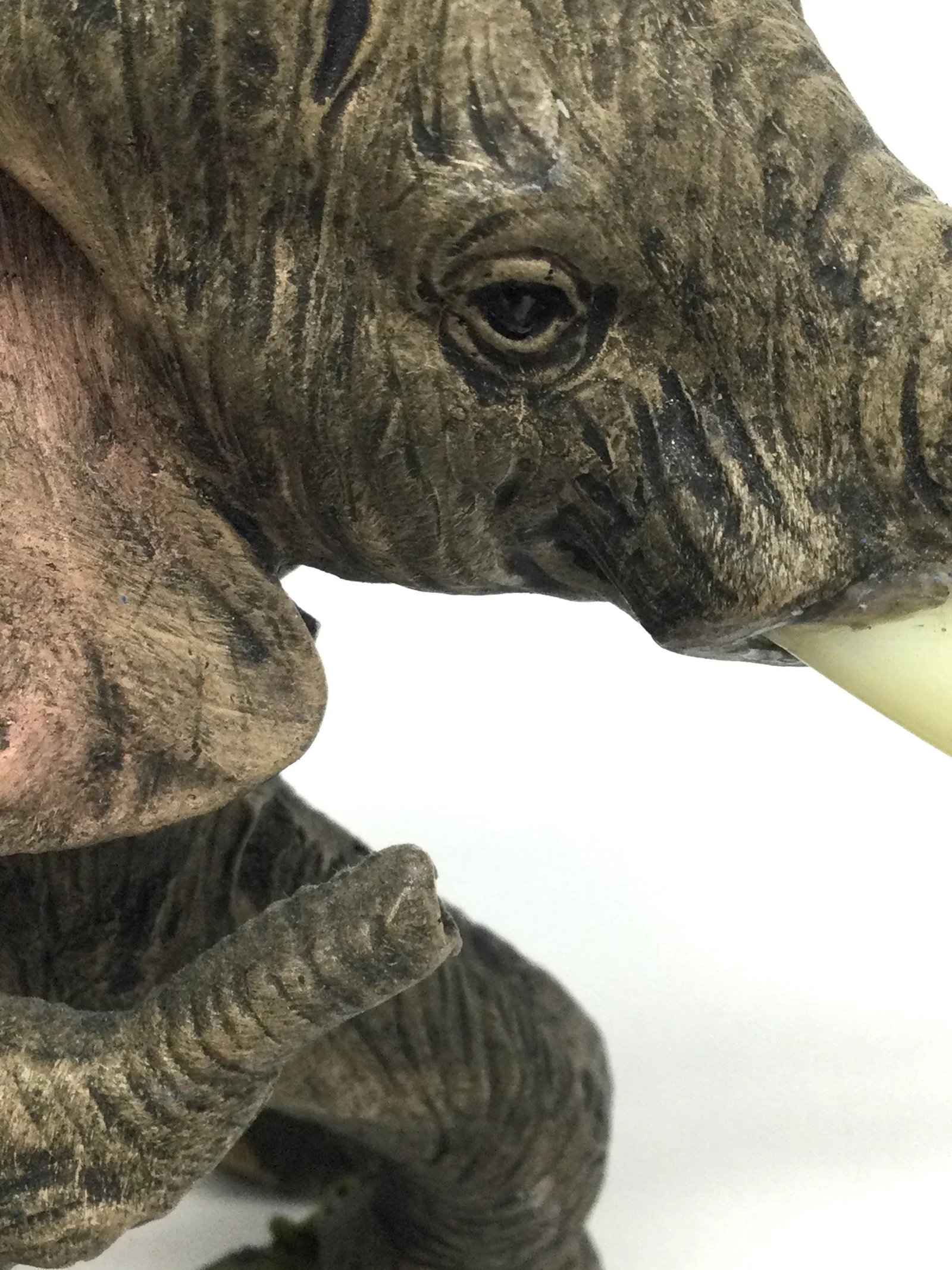 Vintage 1990's Maitland Smith High Quality Resin Elephant Sculpture - 7