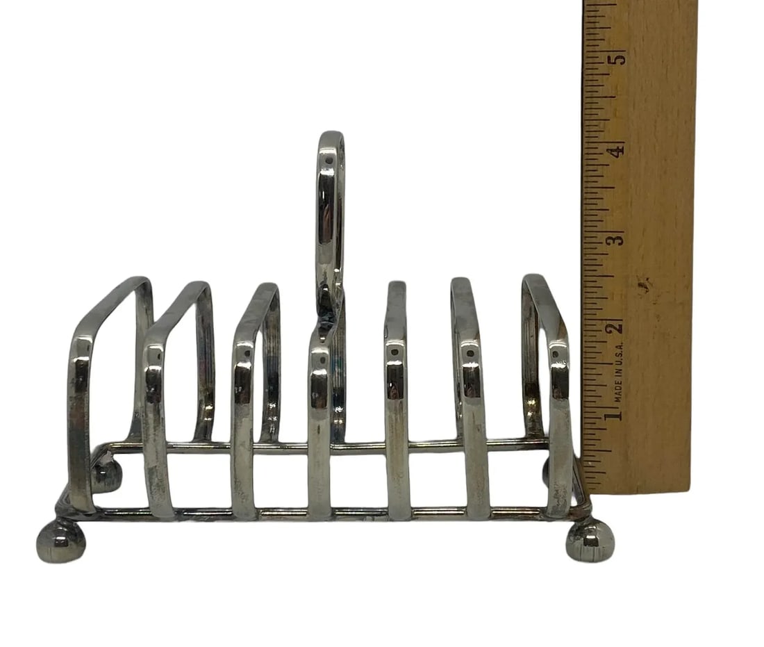 Mid 20th Century Silver Plate Toast Rack - 11