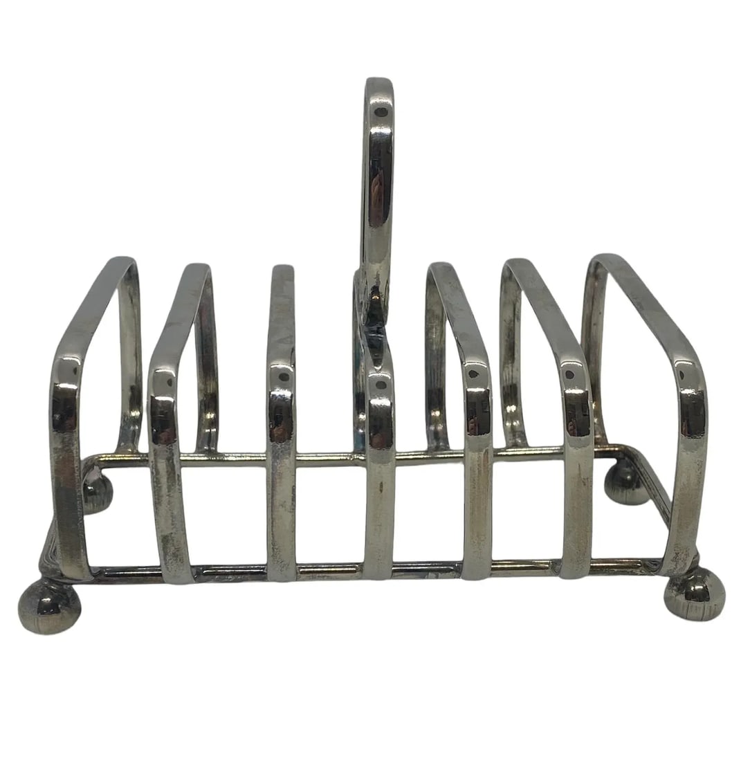 Mid 20th Century Silver Plate Toast Rack - 3