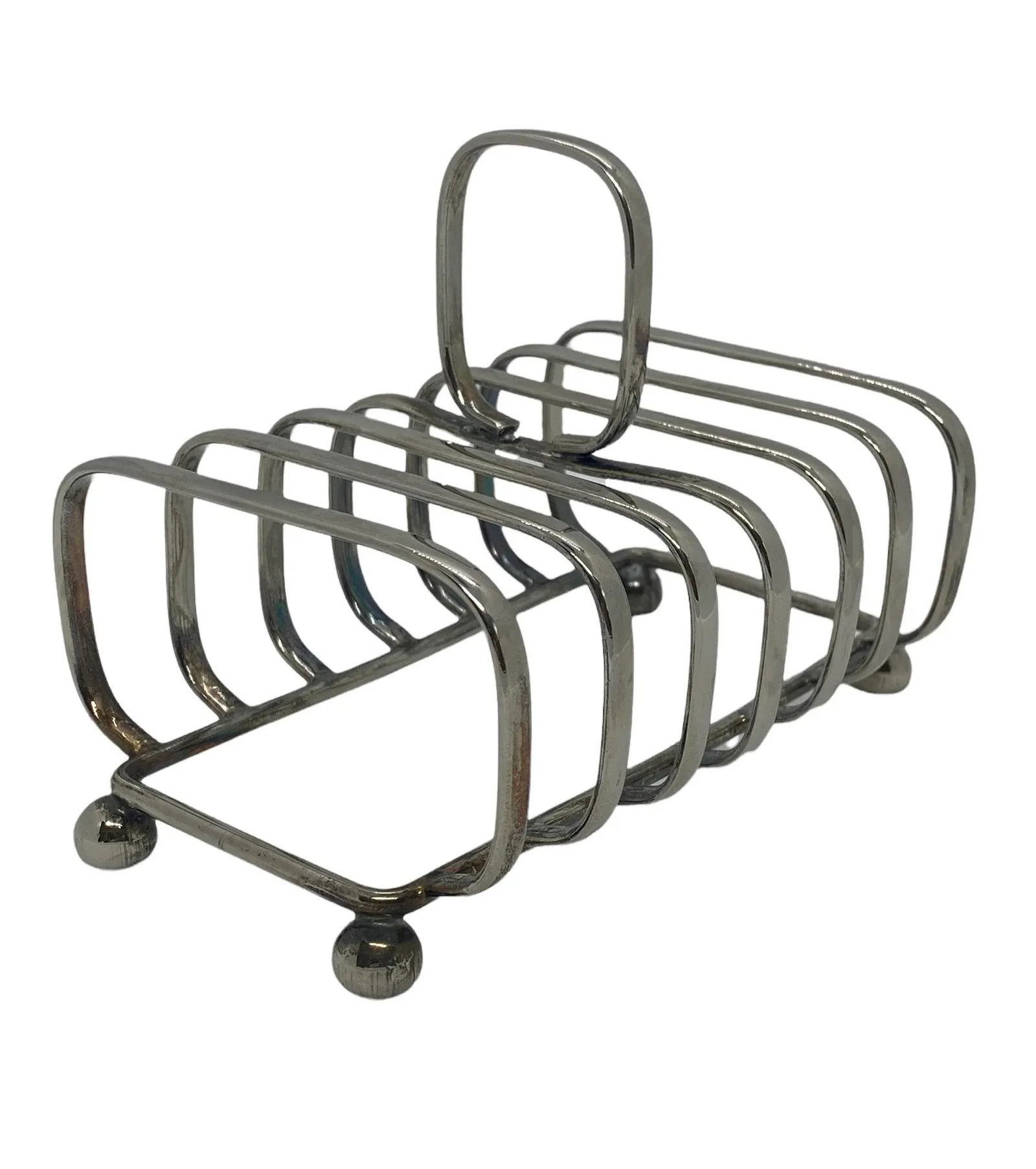 Mid 20th Century Silver Plate Toast Rack - 6