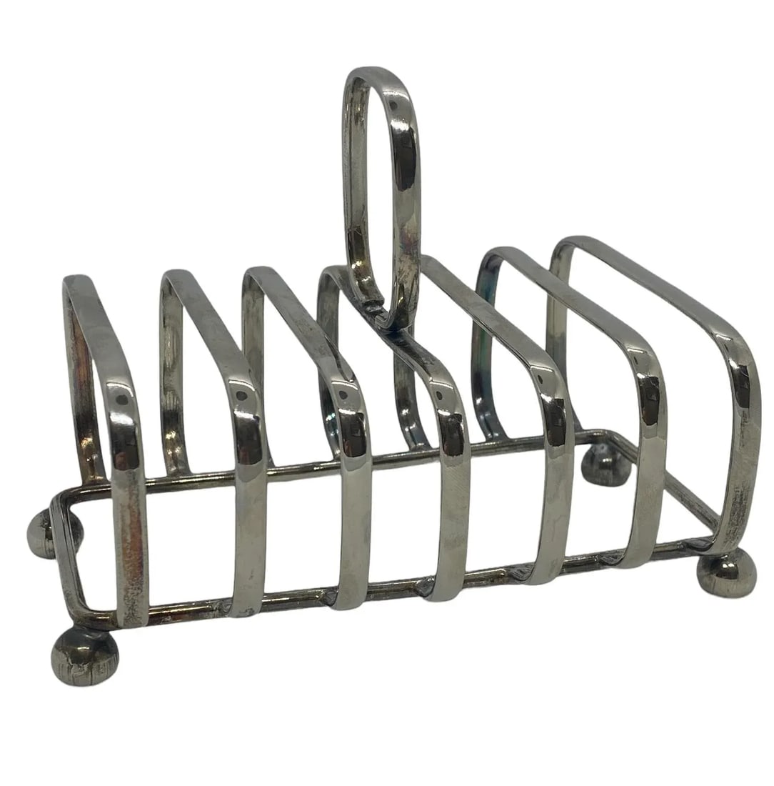 Mid 20th Century Silver Plate Toast Rack - 7