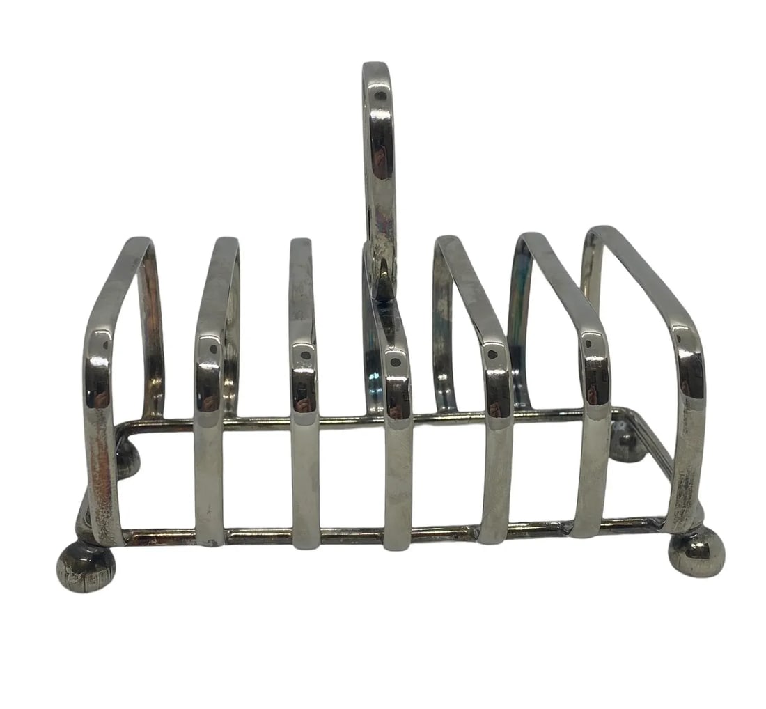 Mid 20th Century Silver Plate Toast Rack - 8