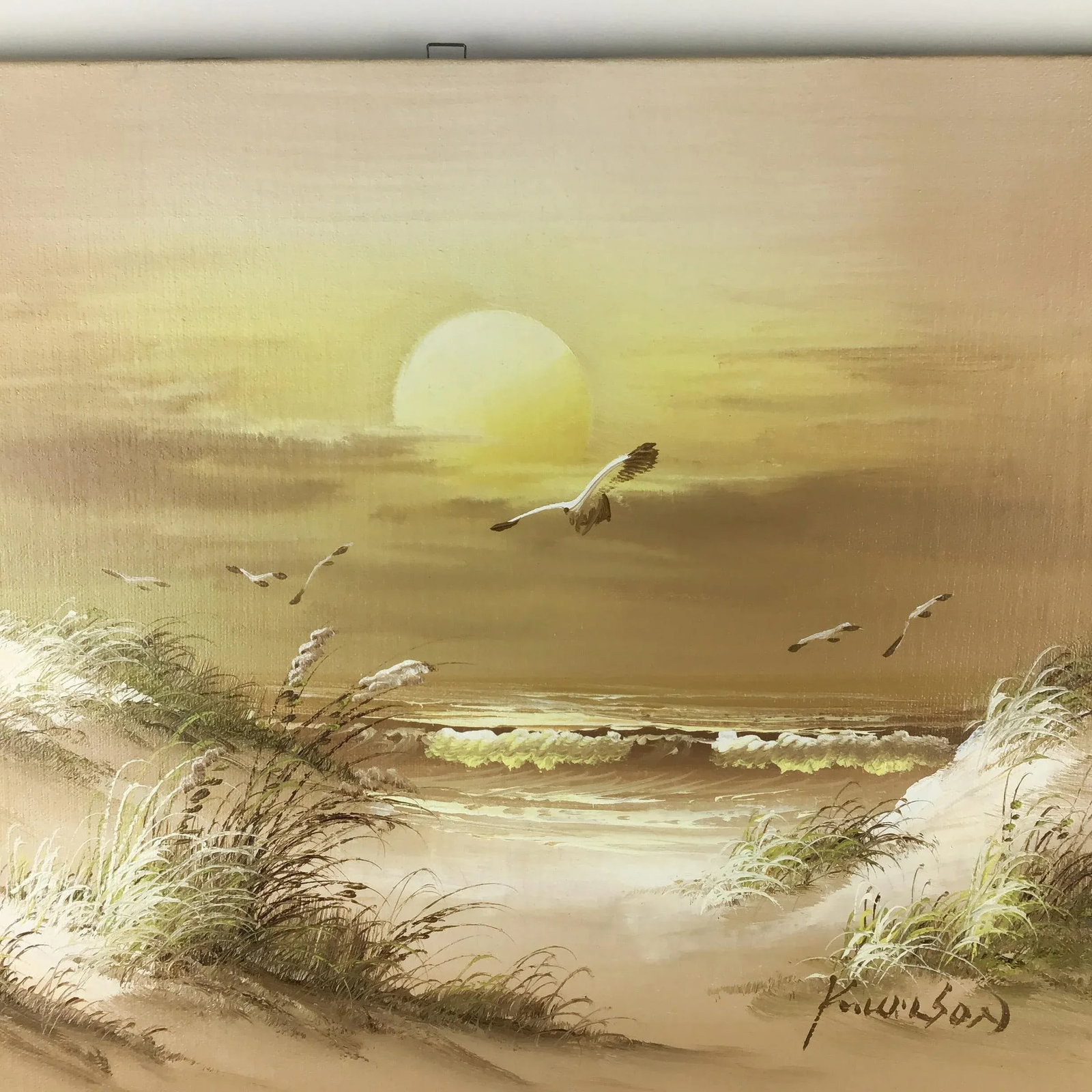 Original Artisan Signed Seascape Oil Painting on Canvas - 3