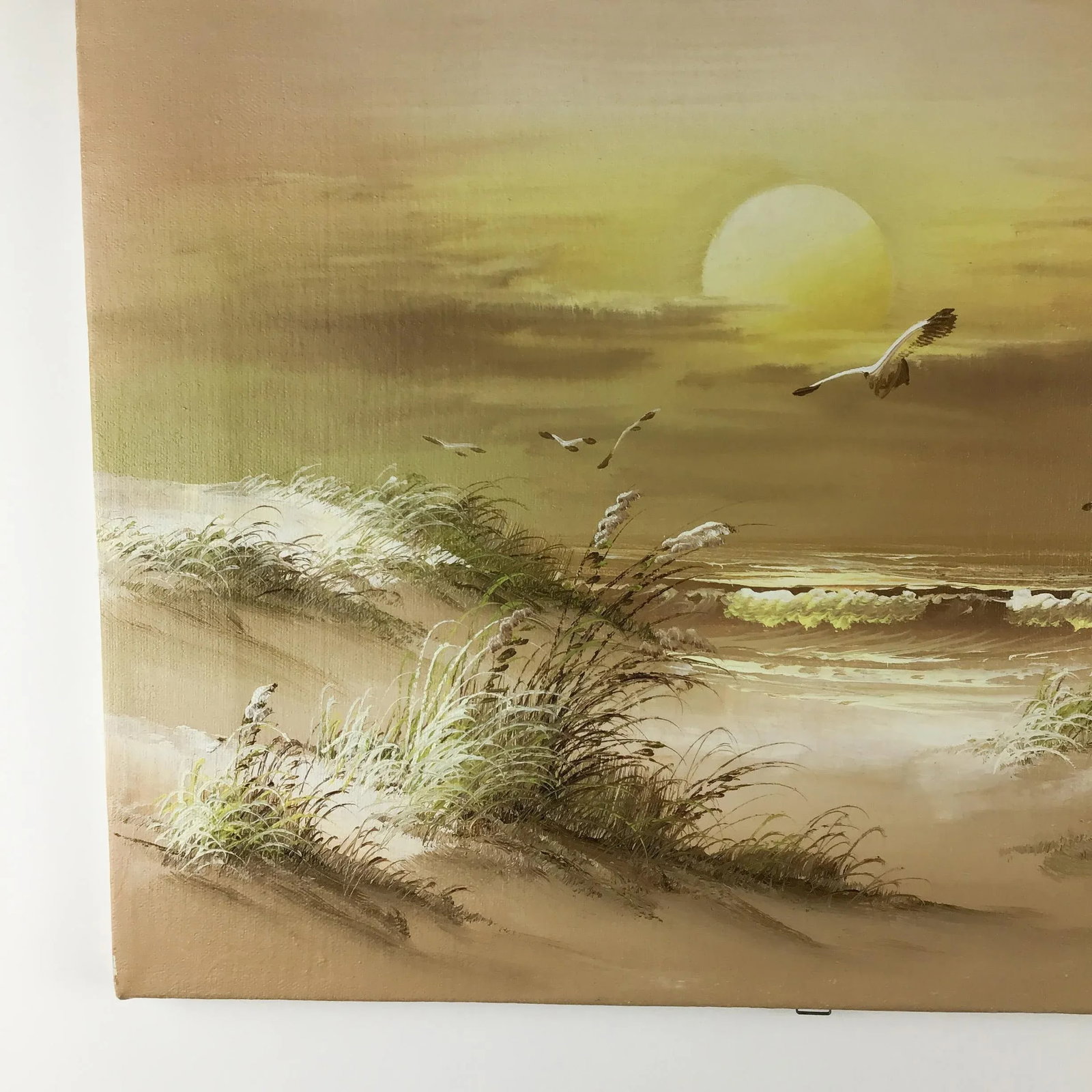 Original Artisan Signed Seascape Oil Painting on Canvas - 4
