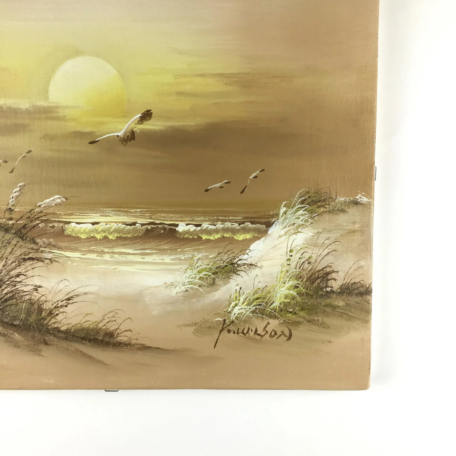 Original Artisan Signed Seascape Oil Painting on Canvas - 5