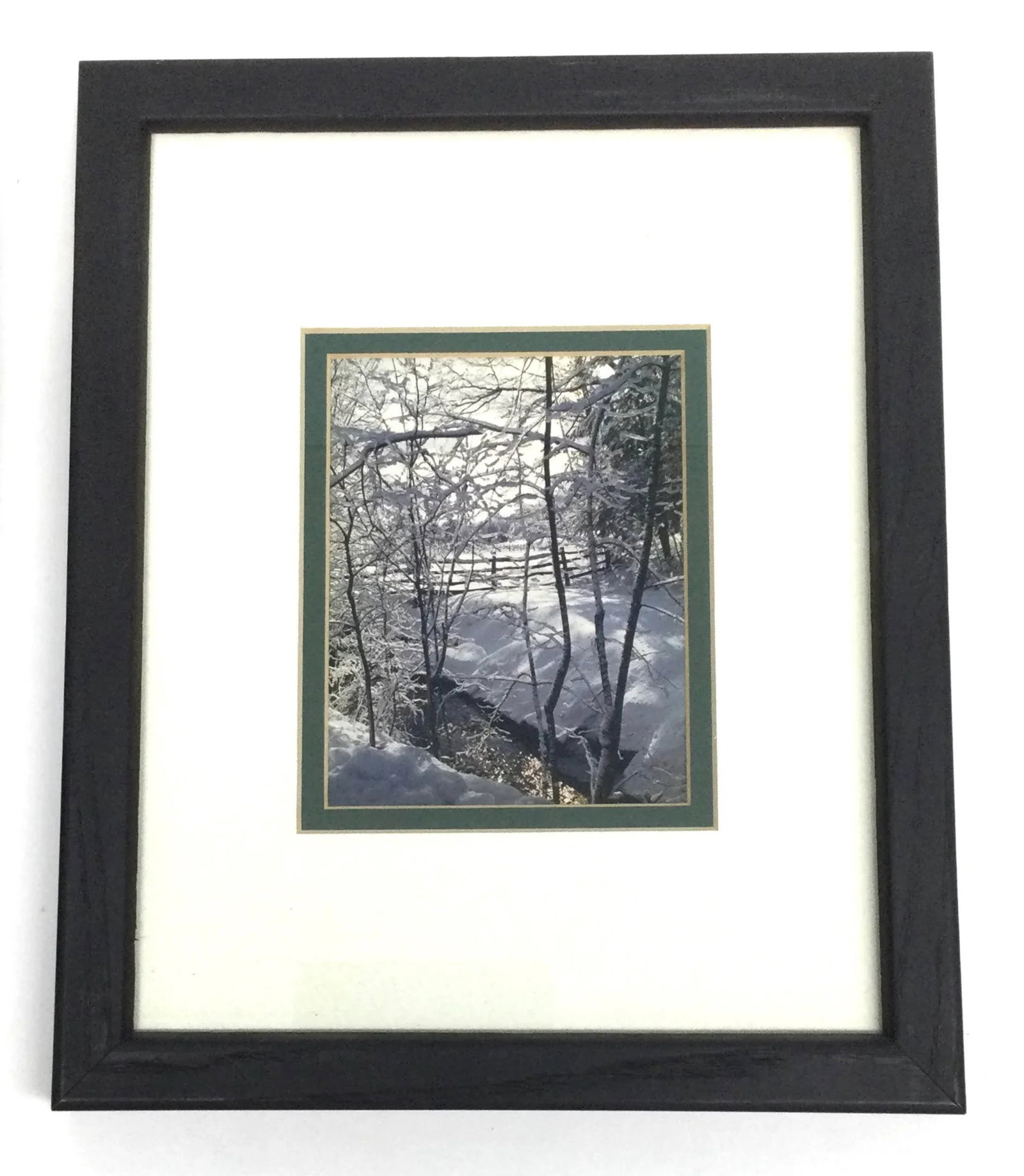 Vintage Set of Framed Photography Prints Scenic Winter Wonderland - 4