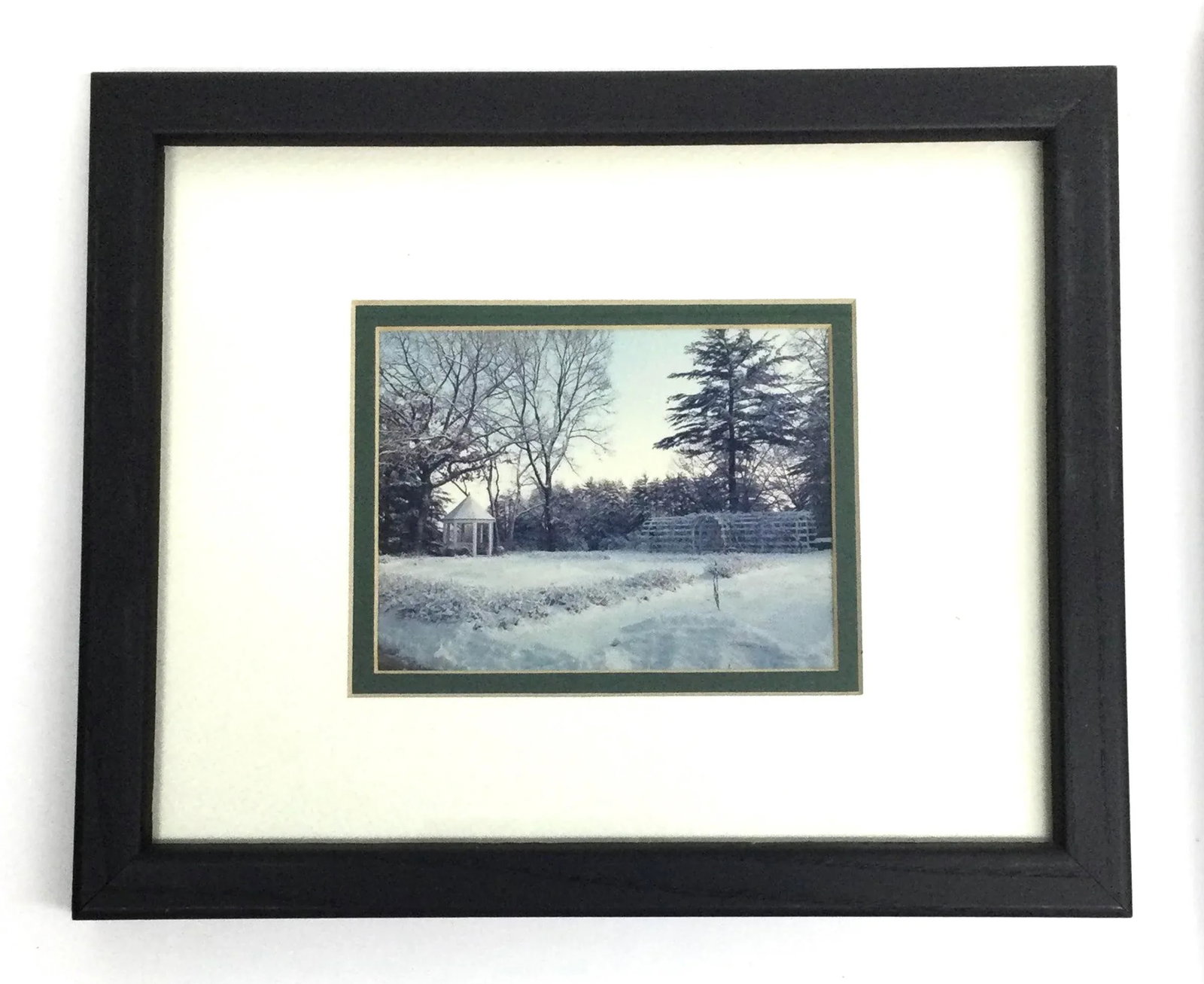 Vintage Set of Framed Photography Prints Scenic Winter Wonderland - 5