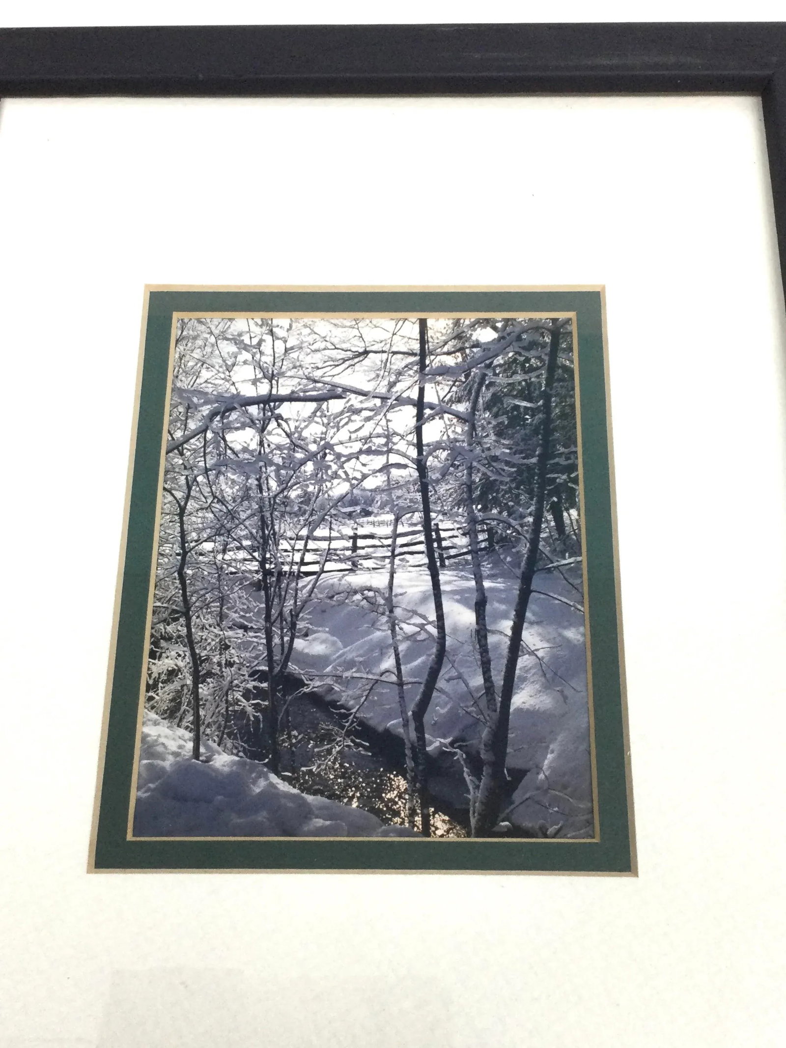 Vintage Set of Framed Photography Prints Scenic Winter Wonderland - 6