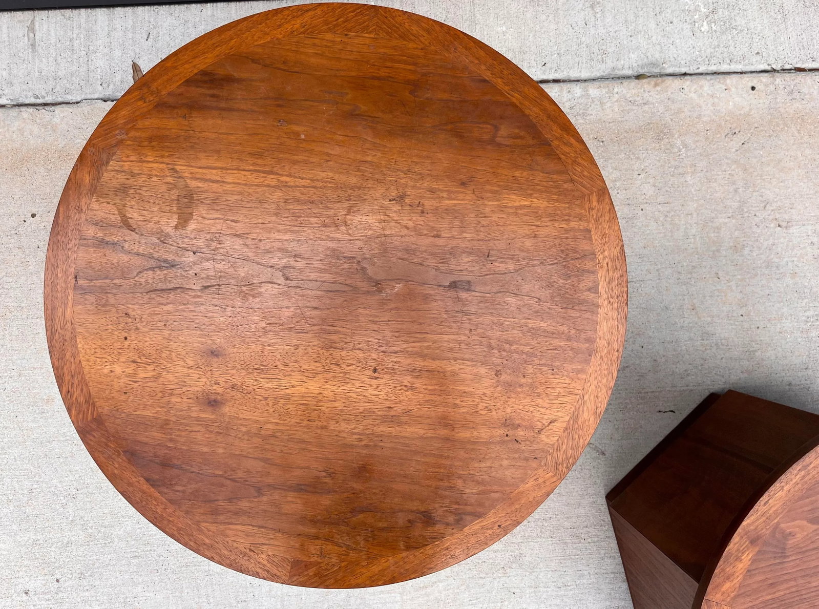 Pair of Mid Century Lane Furniture Hexagon Storage Side Tables - 6