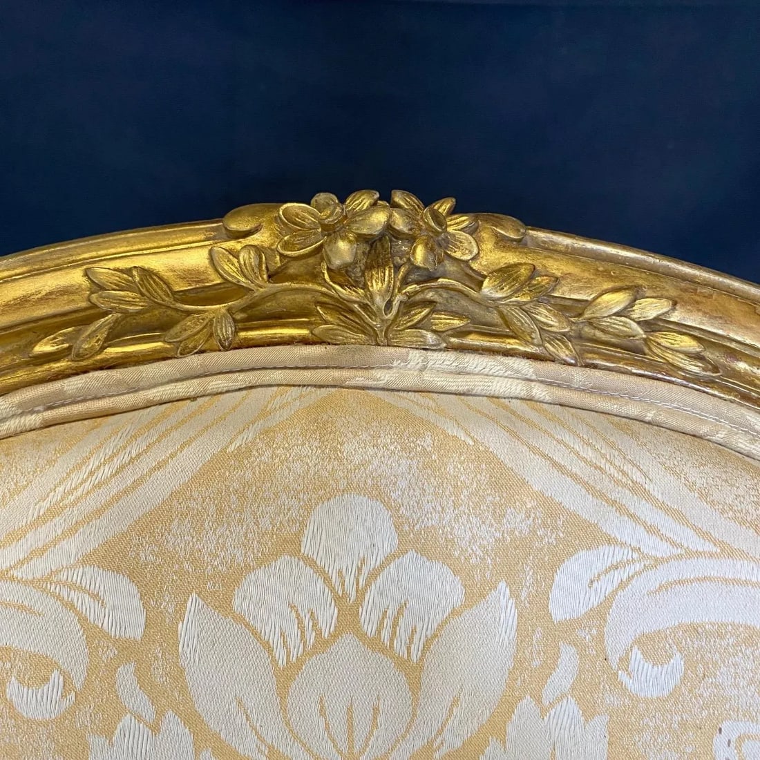 French Louis XV Gold Slipper Chairs -A Pair - 9