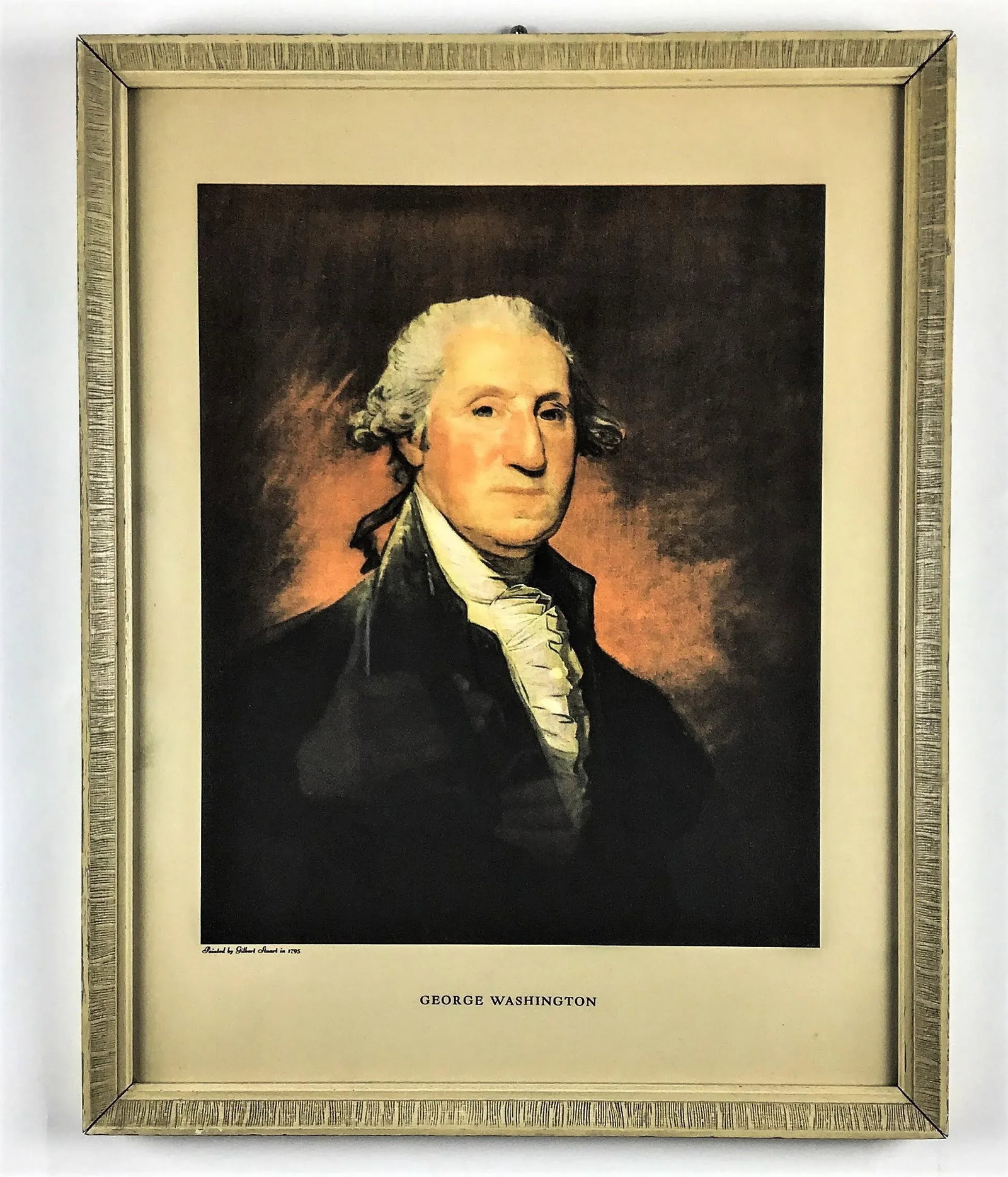 Offset Lithography Print of George Washington by Gilbert Stuart - 12