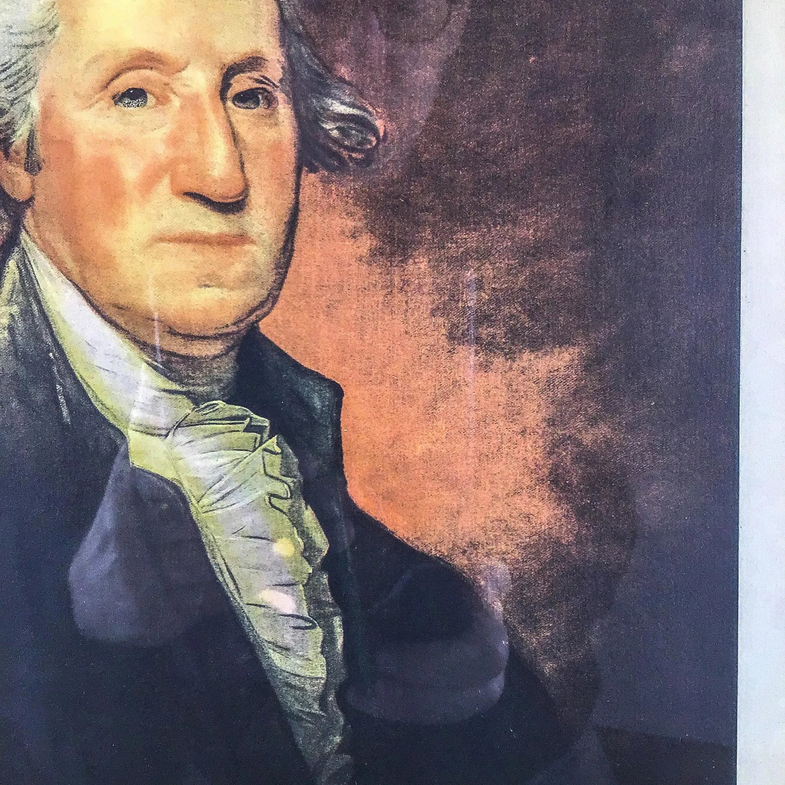 Offset Lithography Print of George Washington by Gilbert Stuart - 5