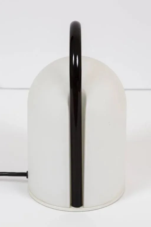 1980s Romolo Lanciani Brown and Glass 'Tender' Table Lamp for Tronconi - 7