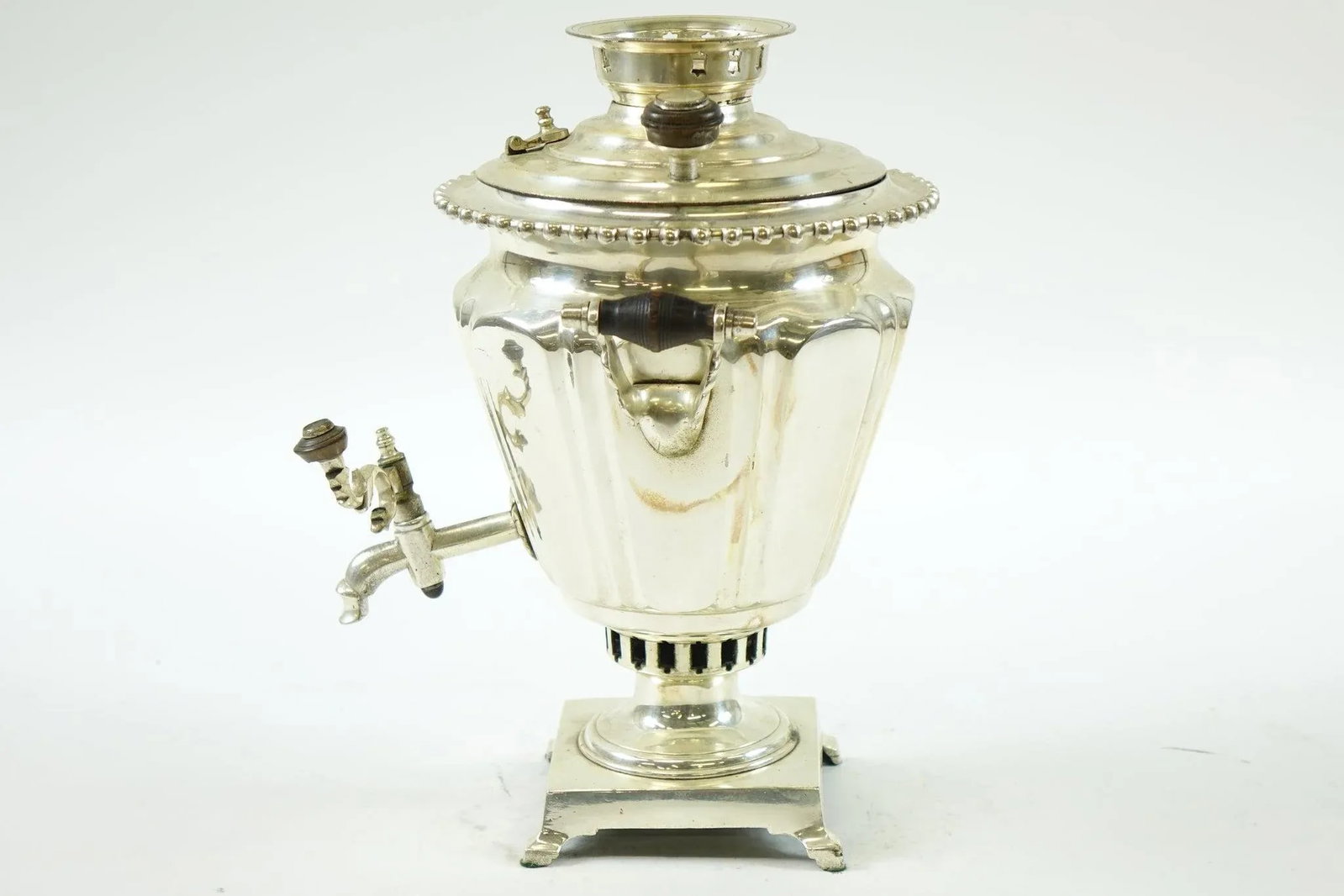 Antique Silver Plated Russian Samovar - 2